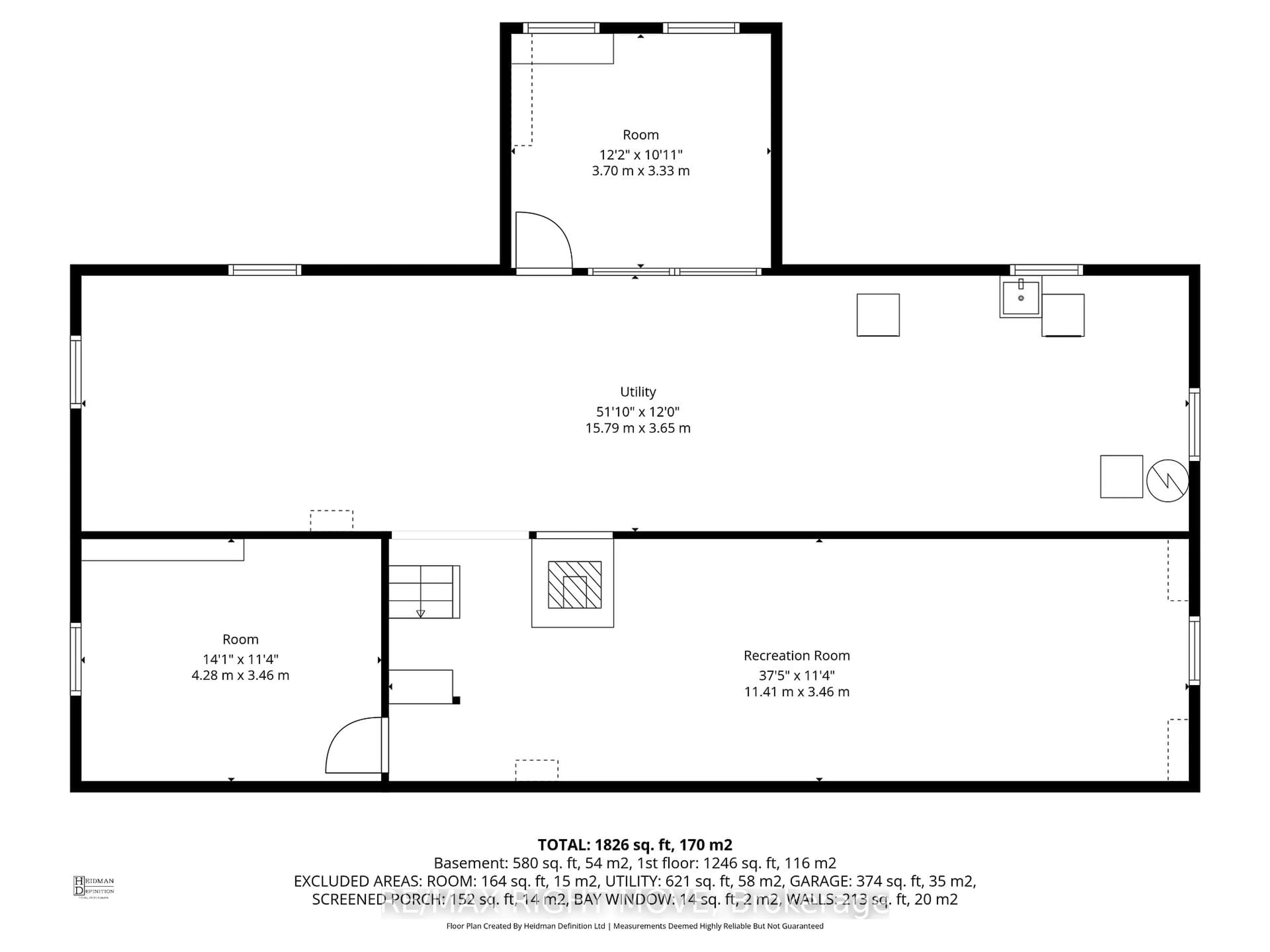 Floor plan for 23A George St, Orillia Ontario L3V 2V4