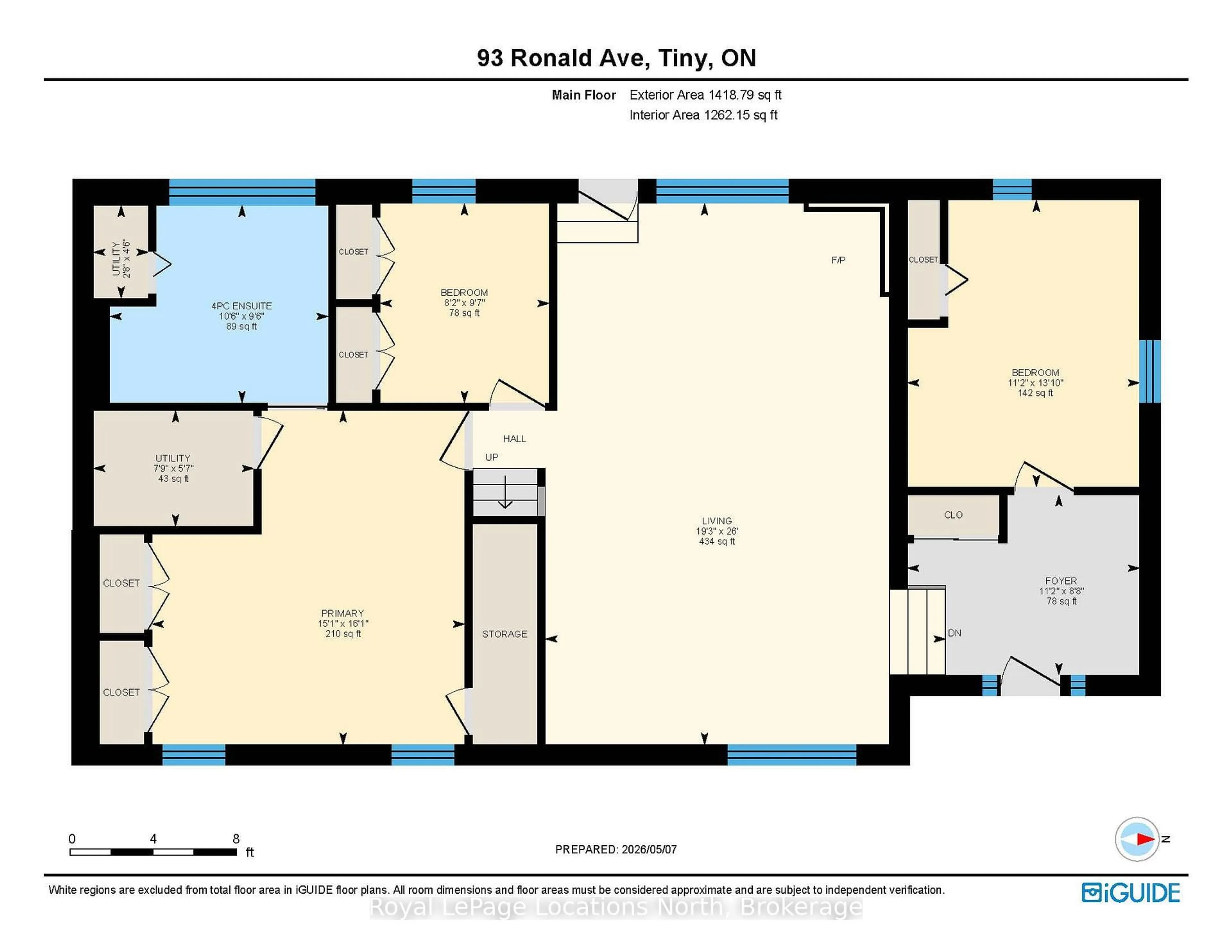 Floor plan for 93 Ronald Ave, Tiny Ontario L0L 1P0
