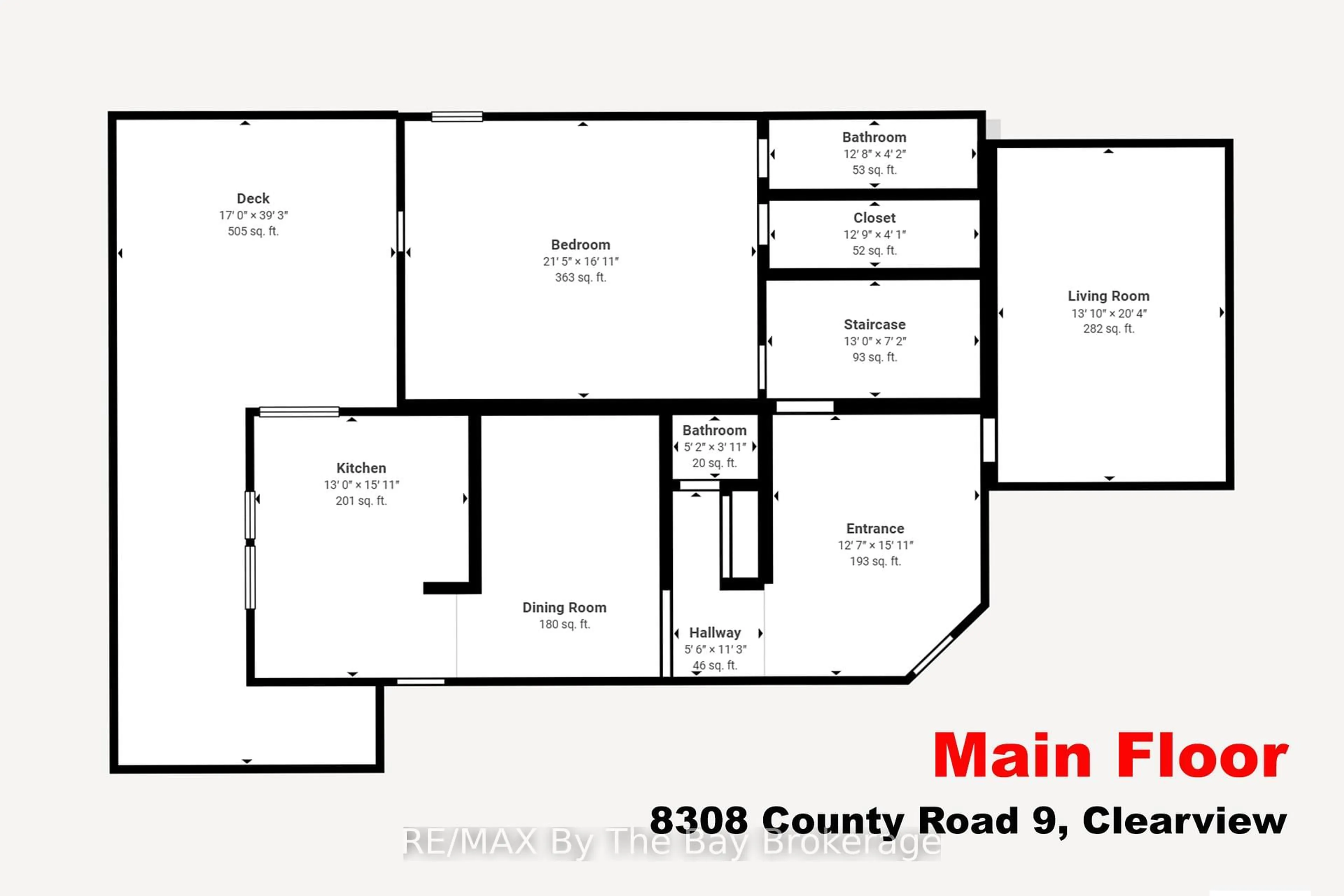 Floor plan for 8308 County Road 9, Clearview Ontario L0M 1G0