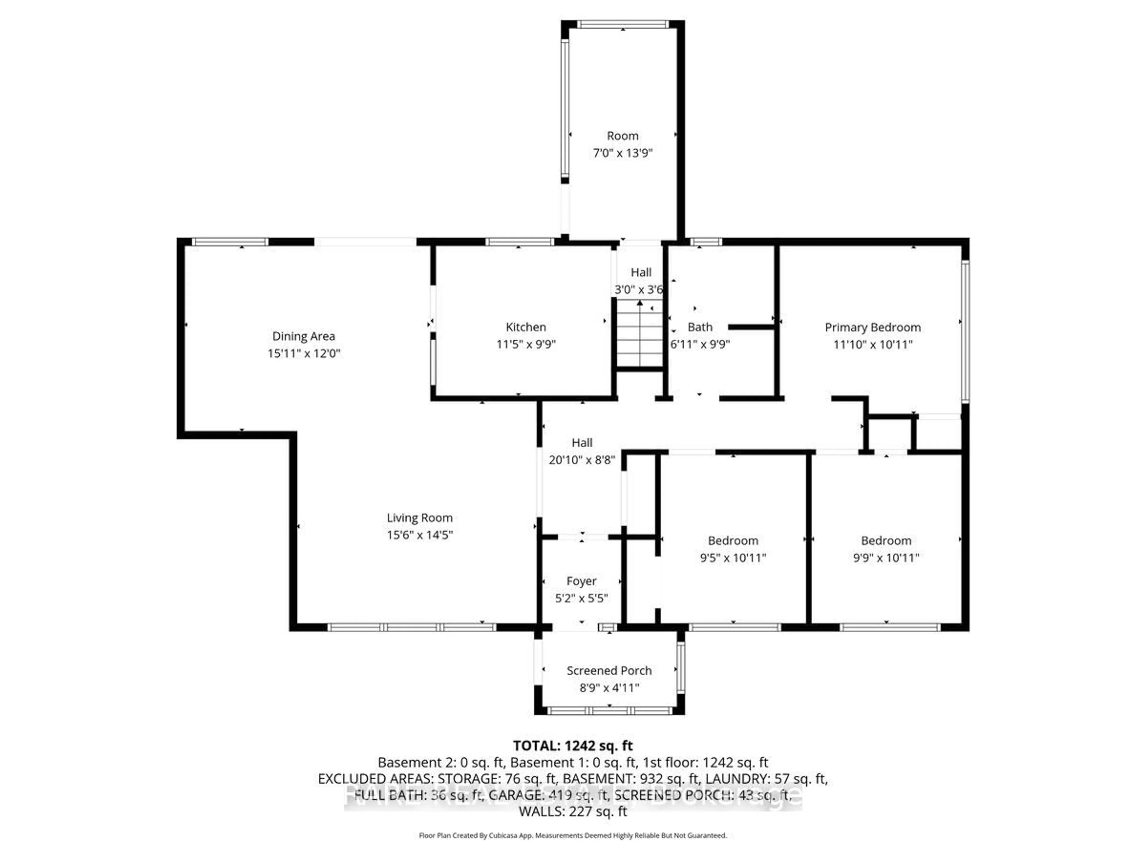Floor plan for 4238 Concession 2 Concession, Clearview Ontario L0M 1N0
