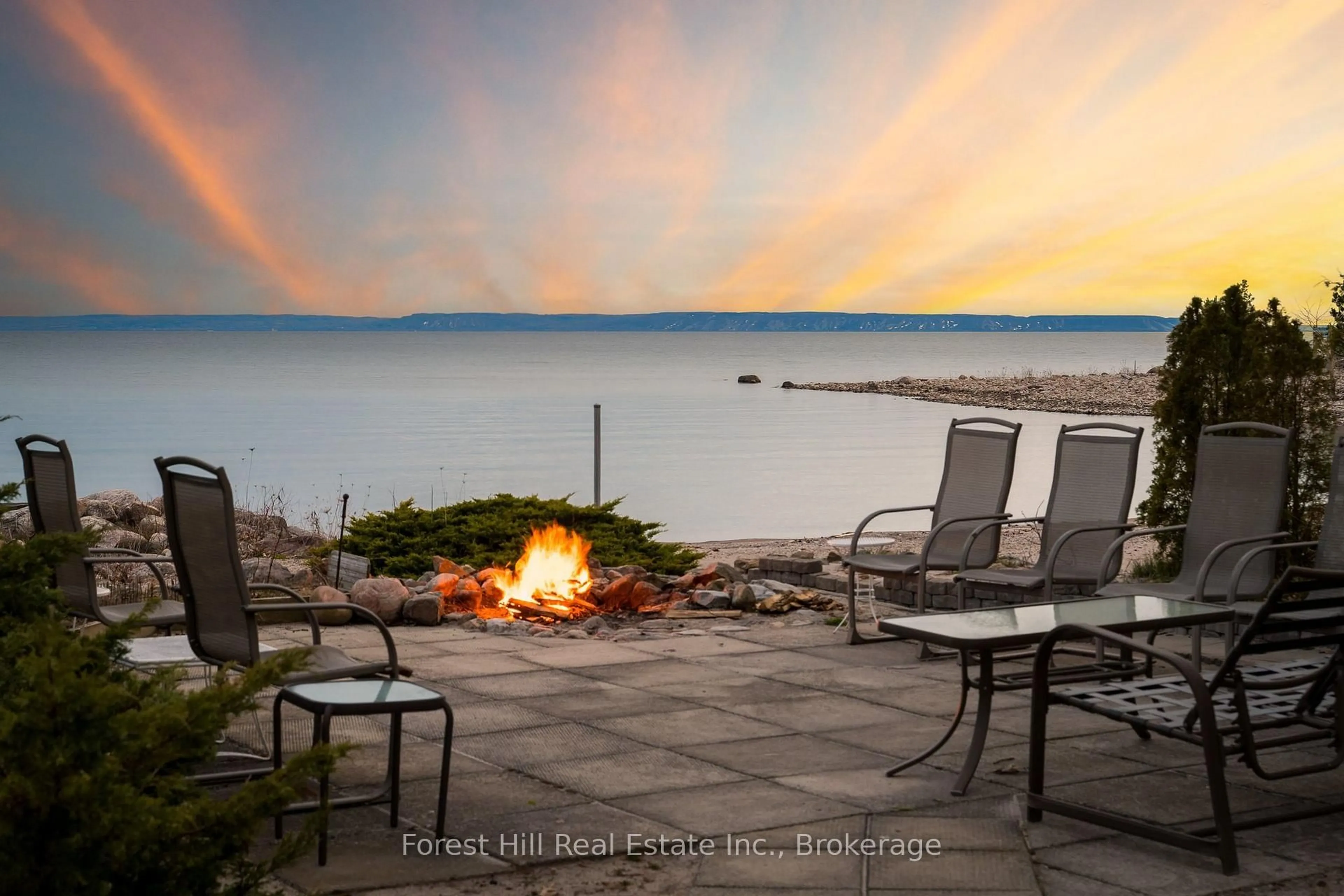 Patio, water/lake/river/ocean view for 1628 Tiny Beaches Rd, Tiny Ontario L9M 0J2