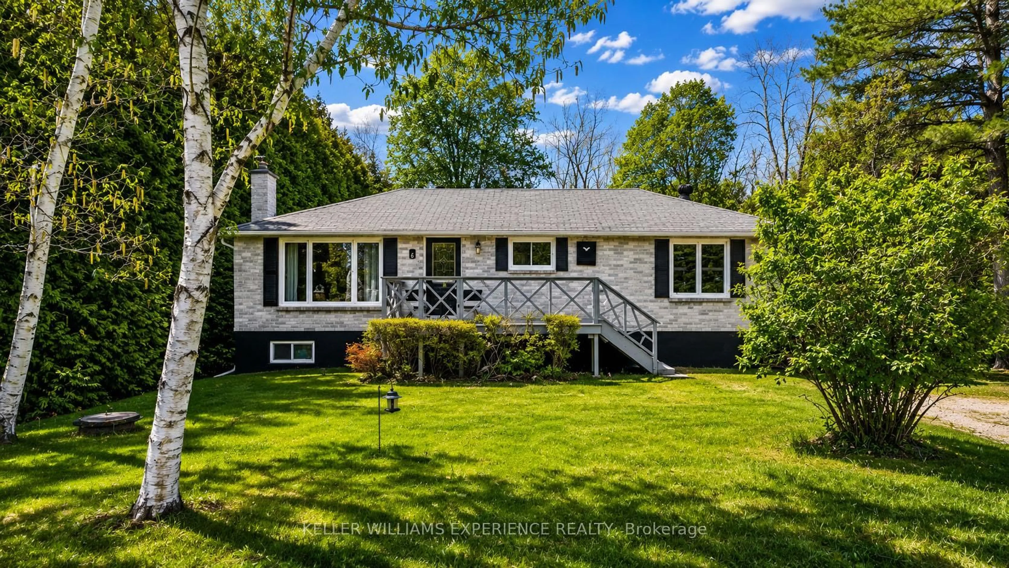 Home with vinyl exterior material, street for 6 Slemish Ave, Springwater Ontario L0L 2K0