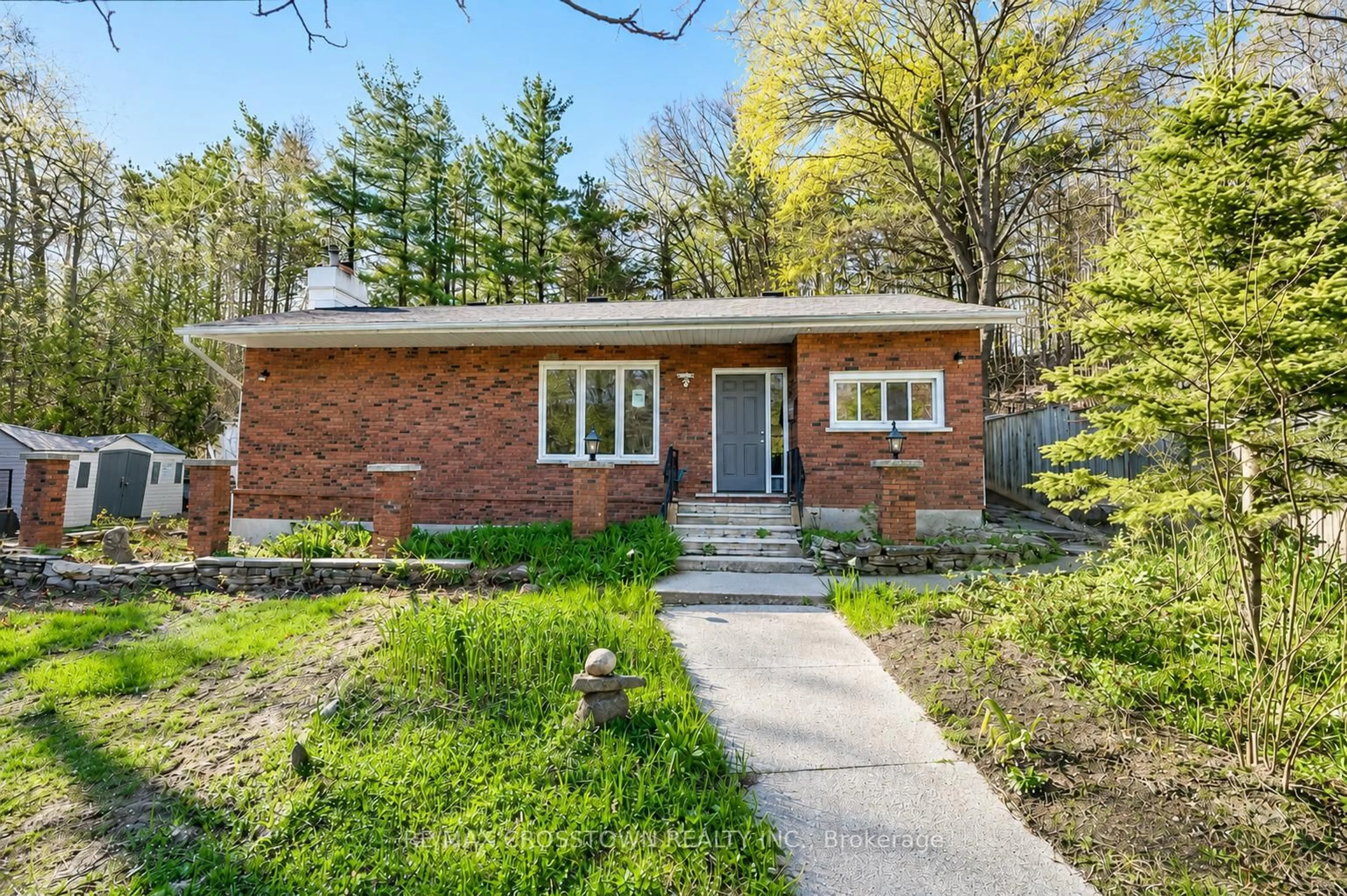 Home with brick exterior material, street for 86 Doran Rd, Springwater Ontario L0L 1X0