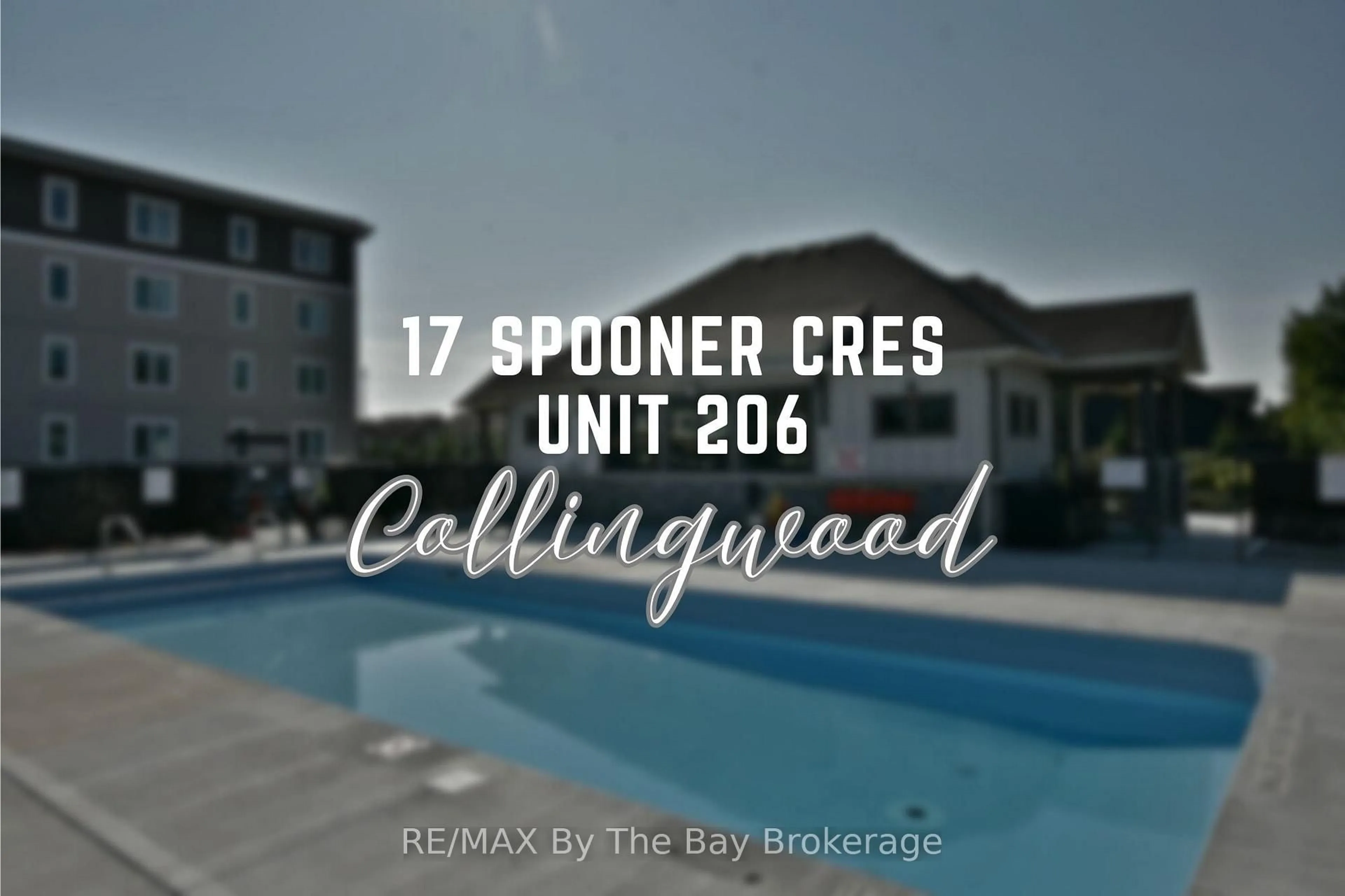 Pool for 17 Spooner Cres #206, Collingwood Ontario L9Y 1T3