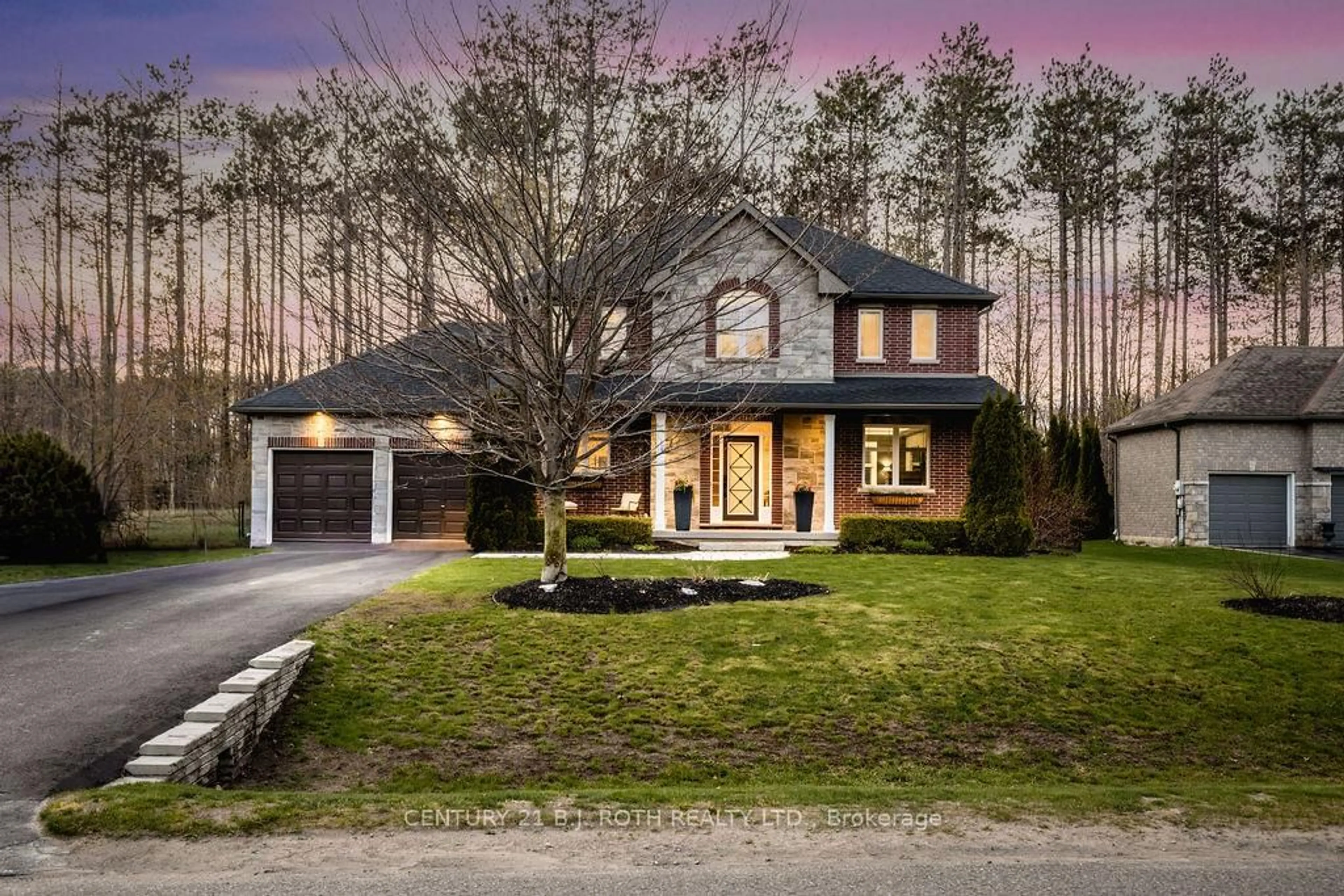Home with brick exterior material, street for 12 Lloyd Cook Dr, Springwater Ontario L0L 1Y3