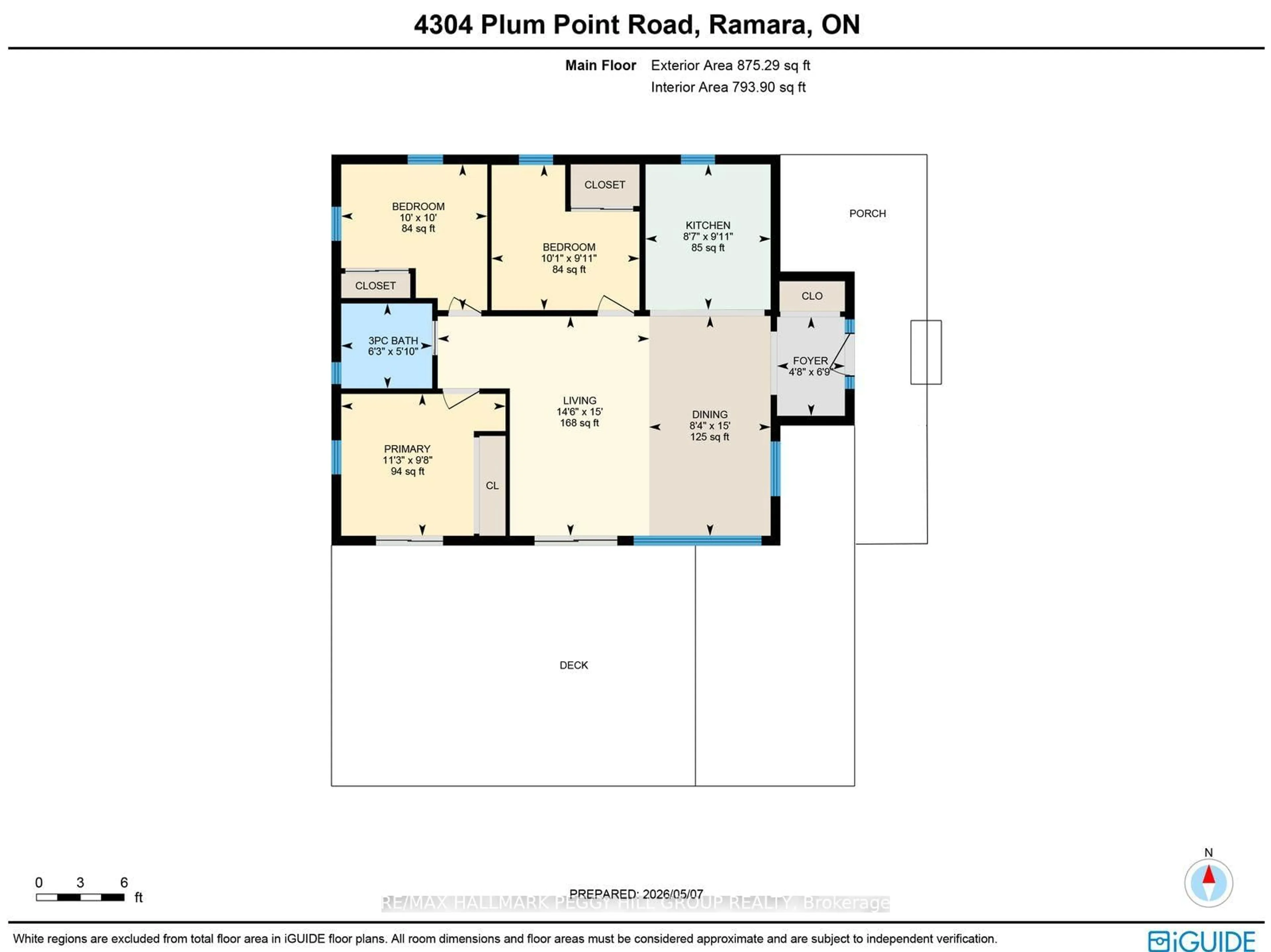 Floor plan for 4304 Plum Point Rd, Ramara Ontario L3V 0P8