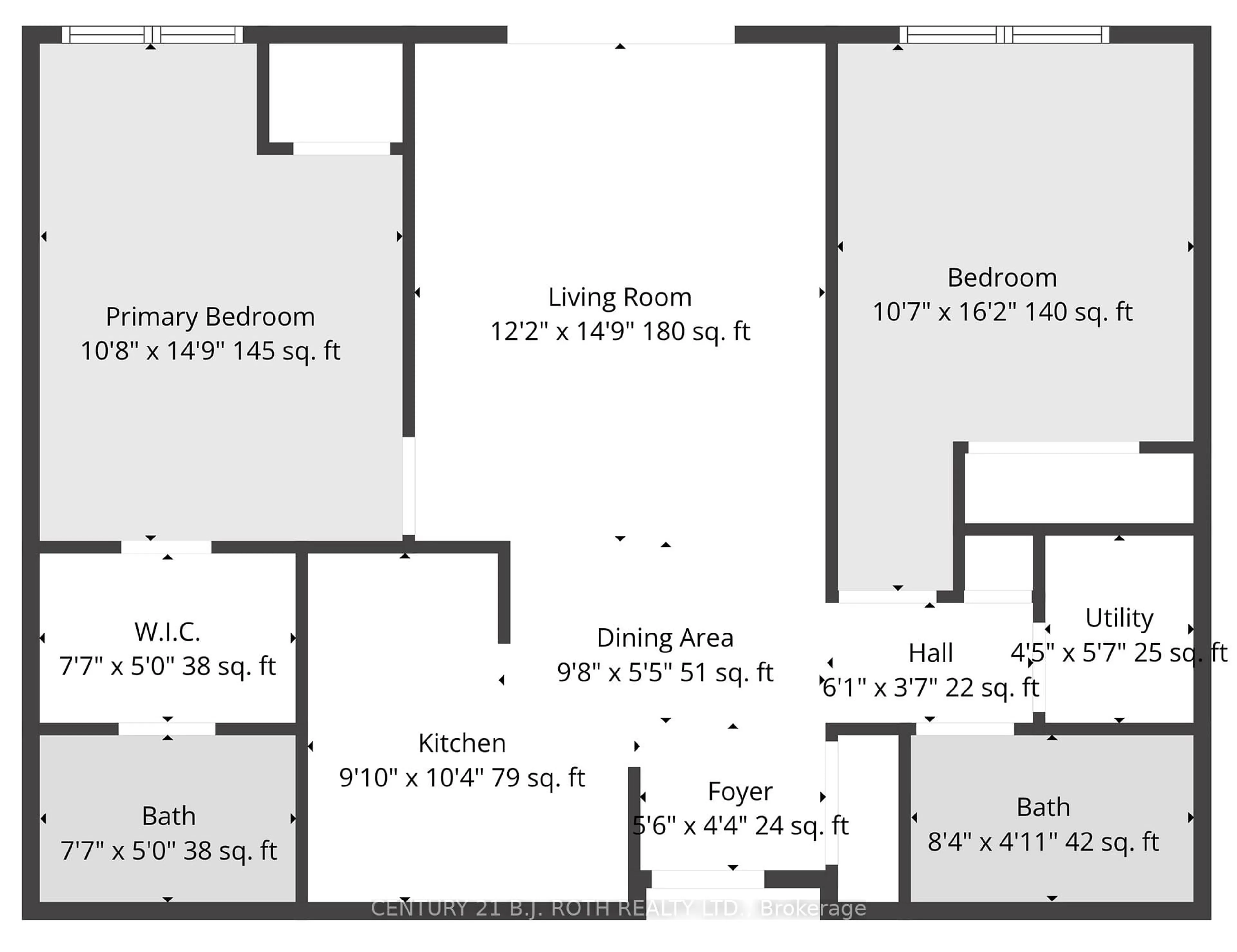 Floor plan for 49 Jacob's Terr #209, Barrie Ontario L4N 0W4