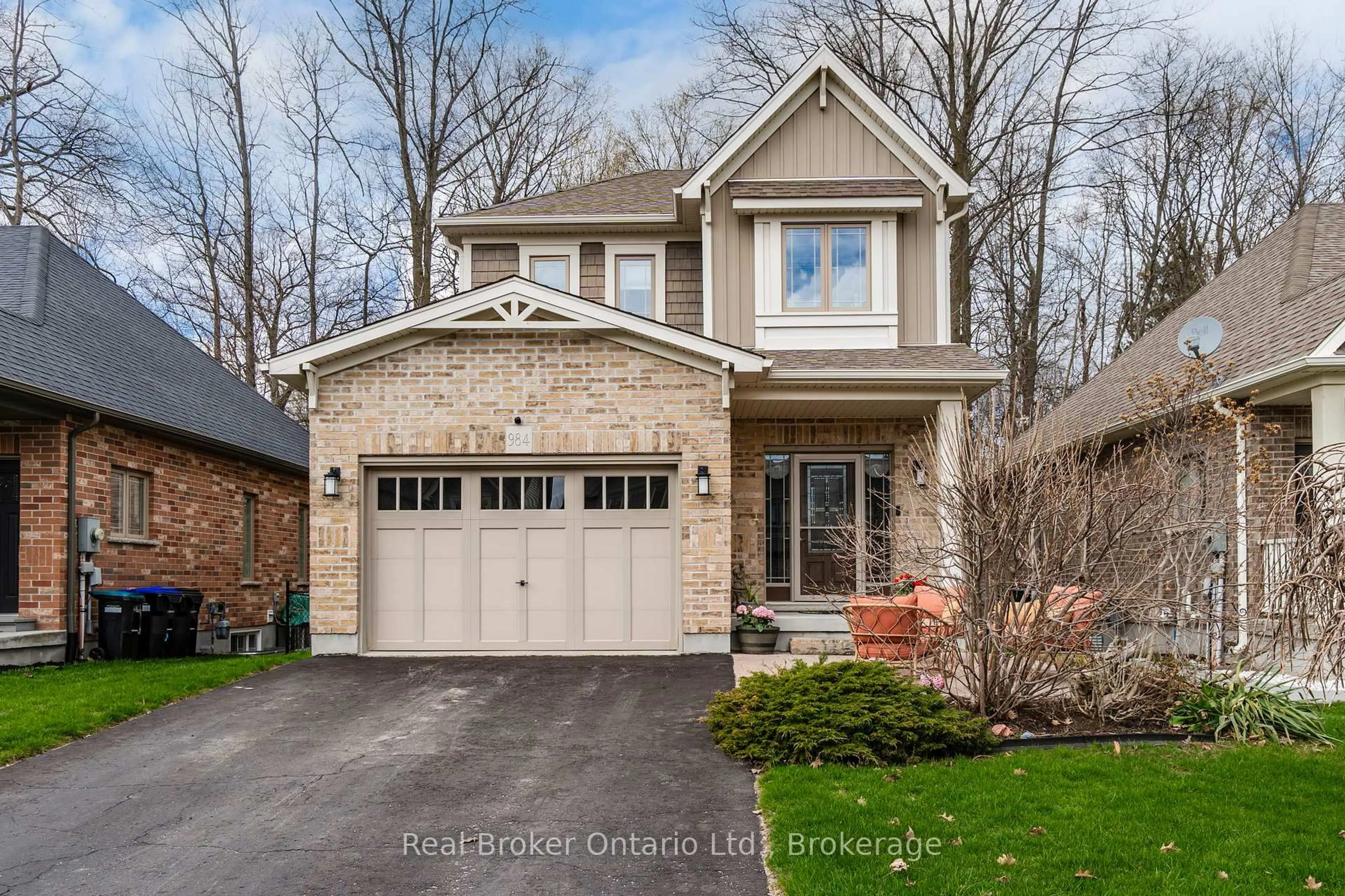Home with brick exterior material, street for 984 Cook Dr, Midland Ontario L4R 0E4