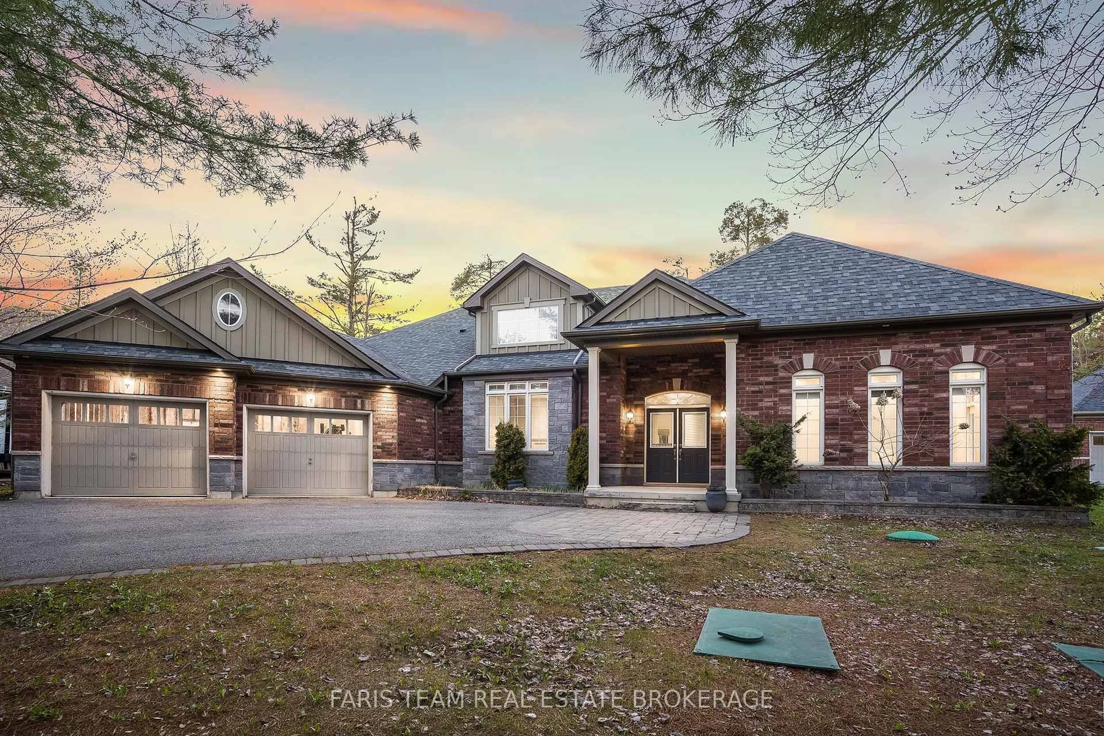 Home with brick exterior material, street for 4 Diamond Valley Dr, Oro-Medonte Ontario L0L 2E0
