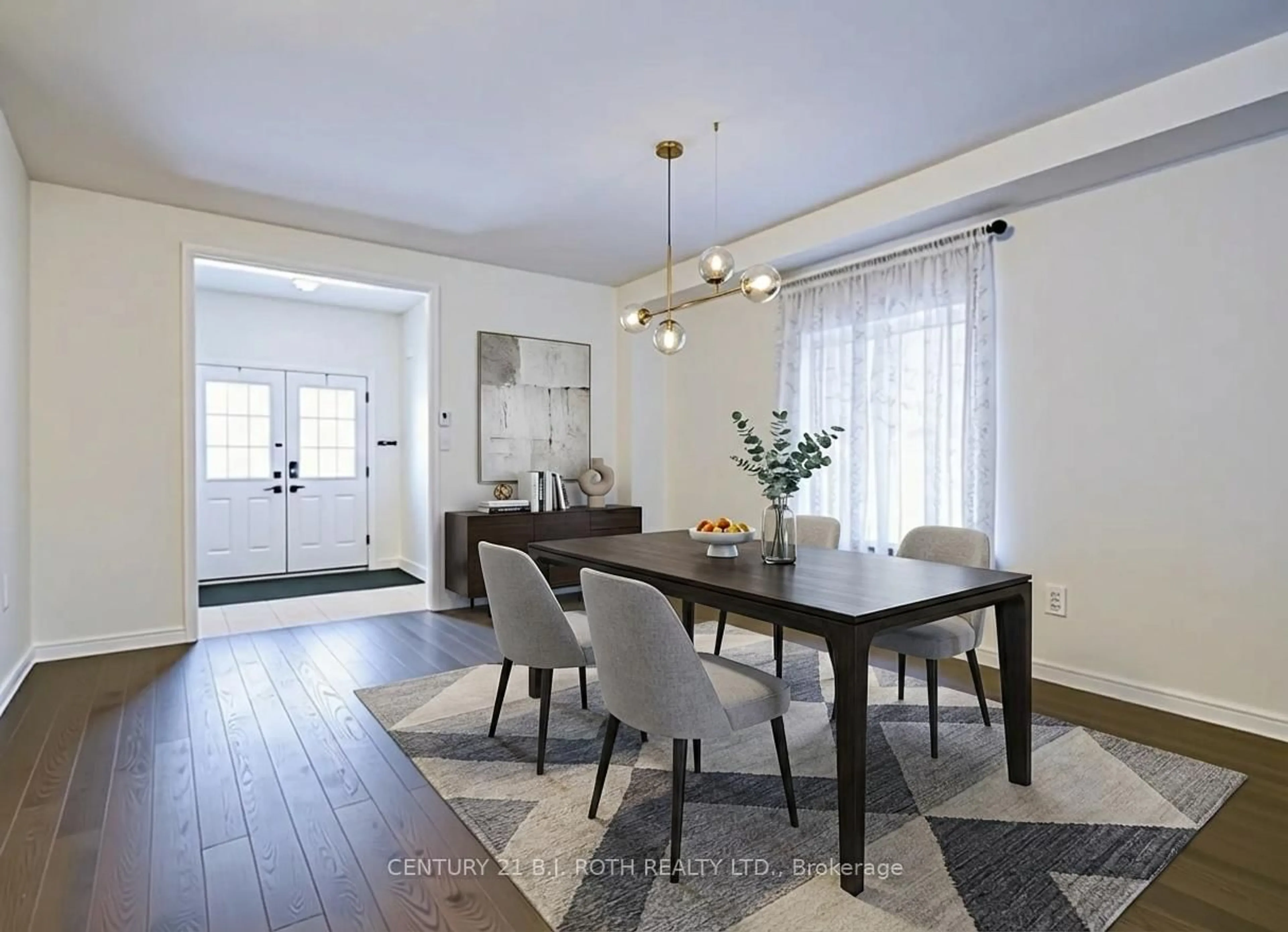 Dining room, wood/laminate floor for 5 Cypress Point St, Barrie Ontario L4N 6J9