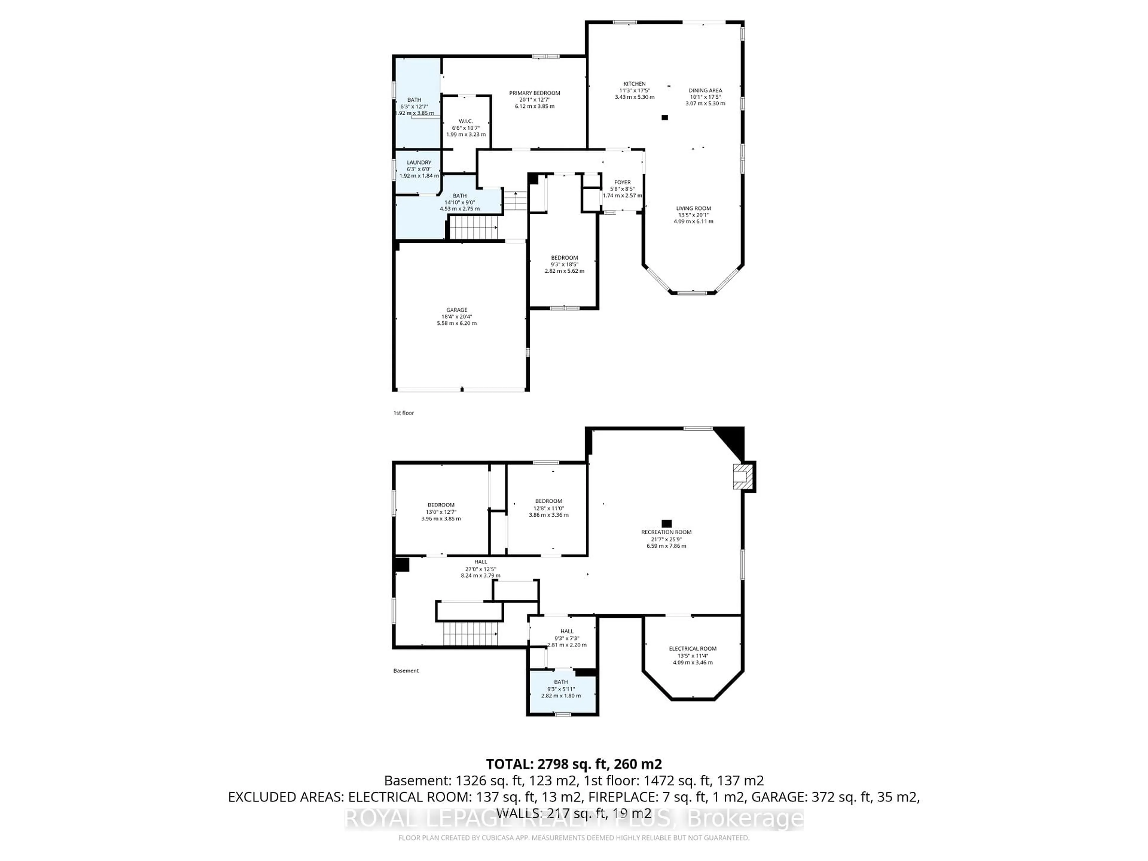 Floor plan for 99 Peel St, Penetanguishene Ontario L9M 1C3