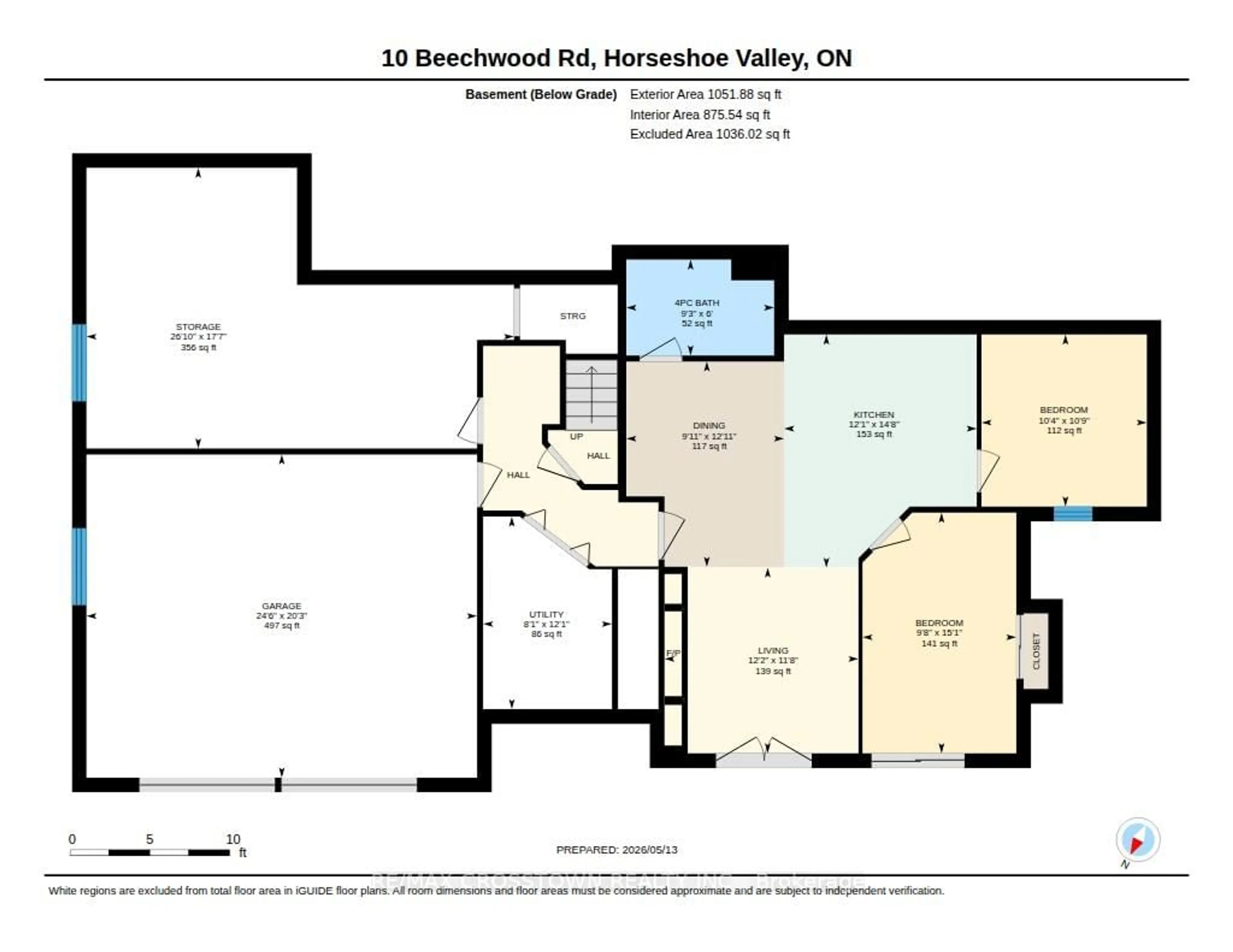 Floor plan for 10 Beechwood Rd, Oro-Medonte Ontario L4M 4Y8
