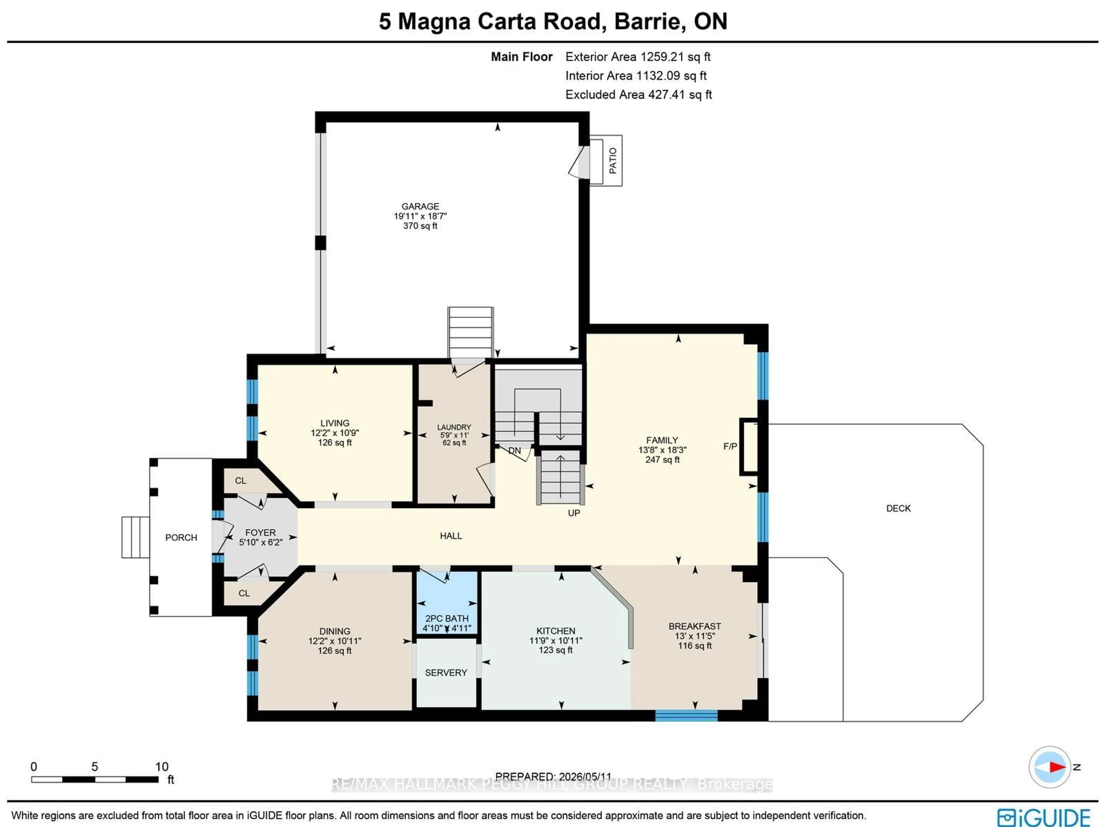 Floor plan for 5 Magna Carta Rd, Barrie Ontario L4M 7H9