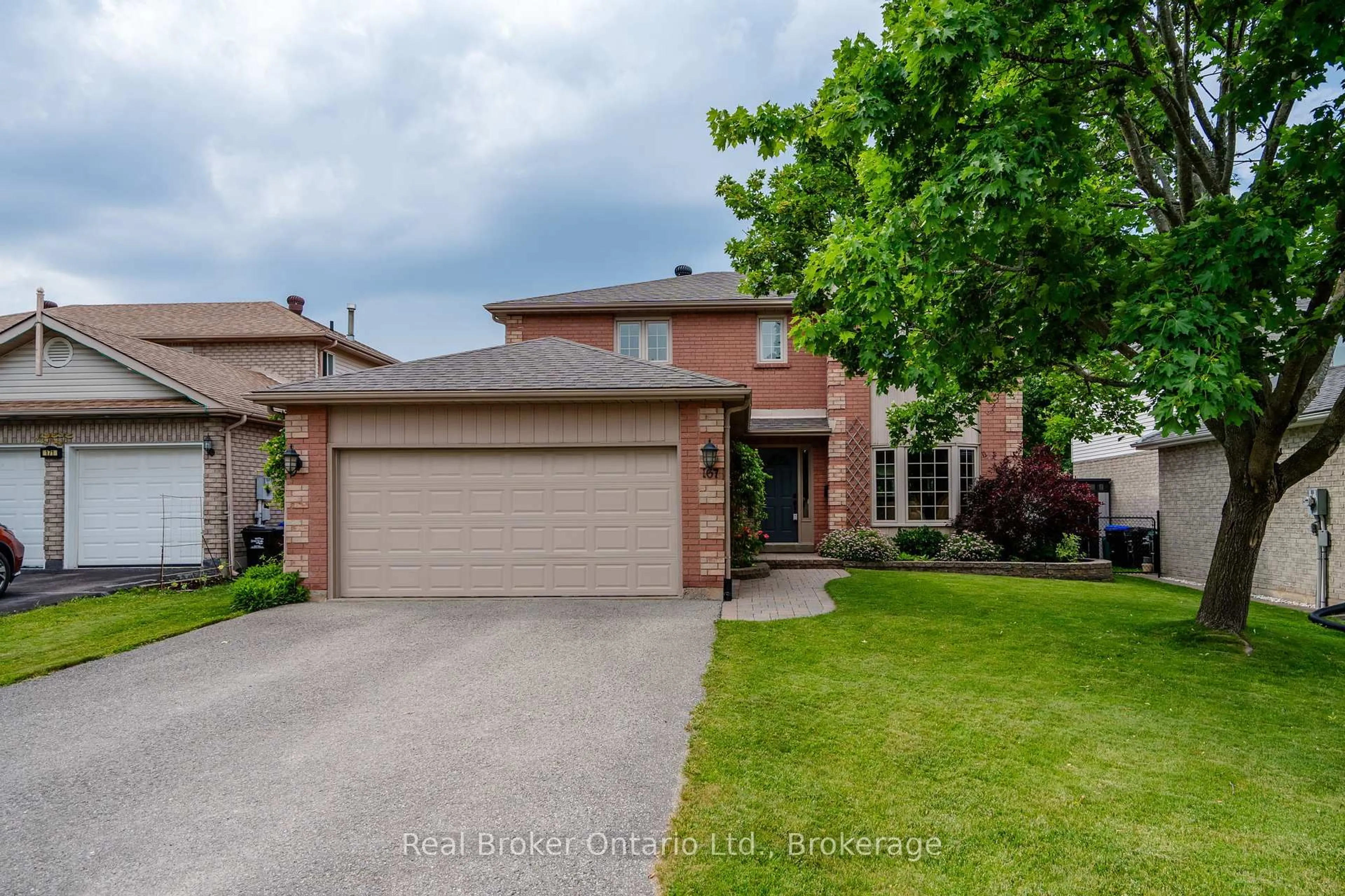 Home with brick exterior material, street for 167 LUCKPORT Cres, Midland Ontario L4R 4Y1