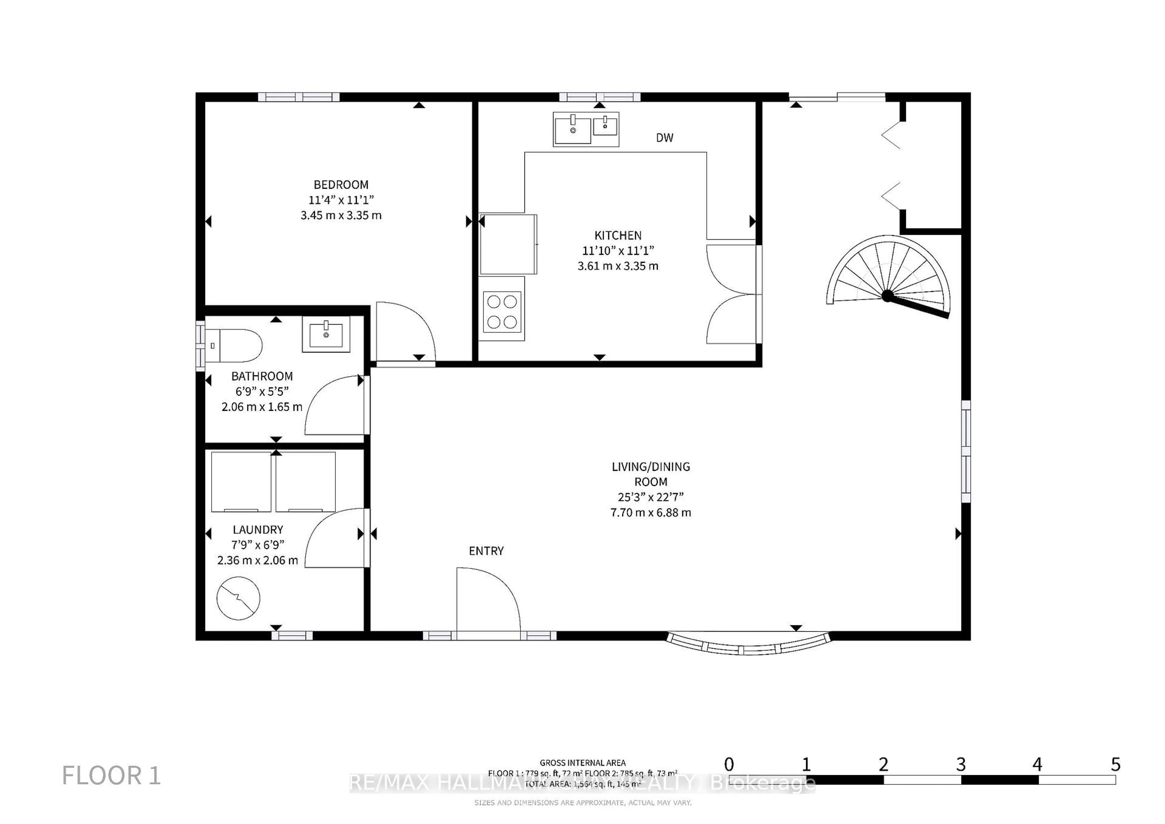 Floor plan for 255 Poplar Ave, Tay Ontario L0K 1R0