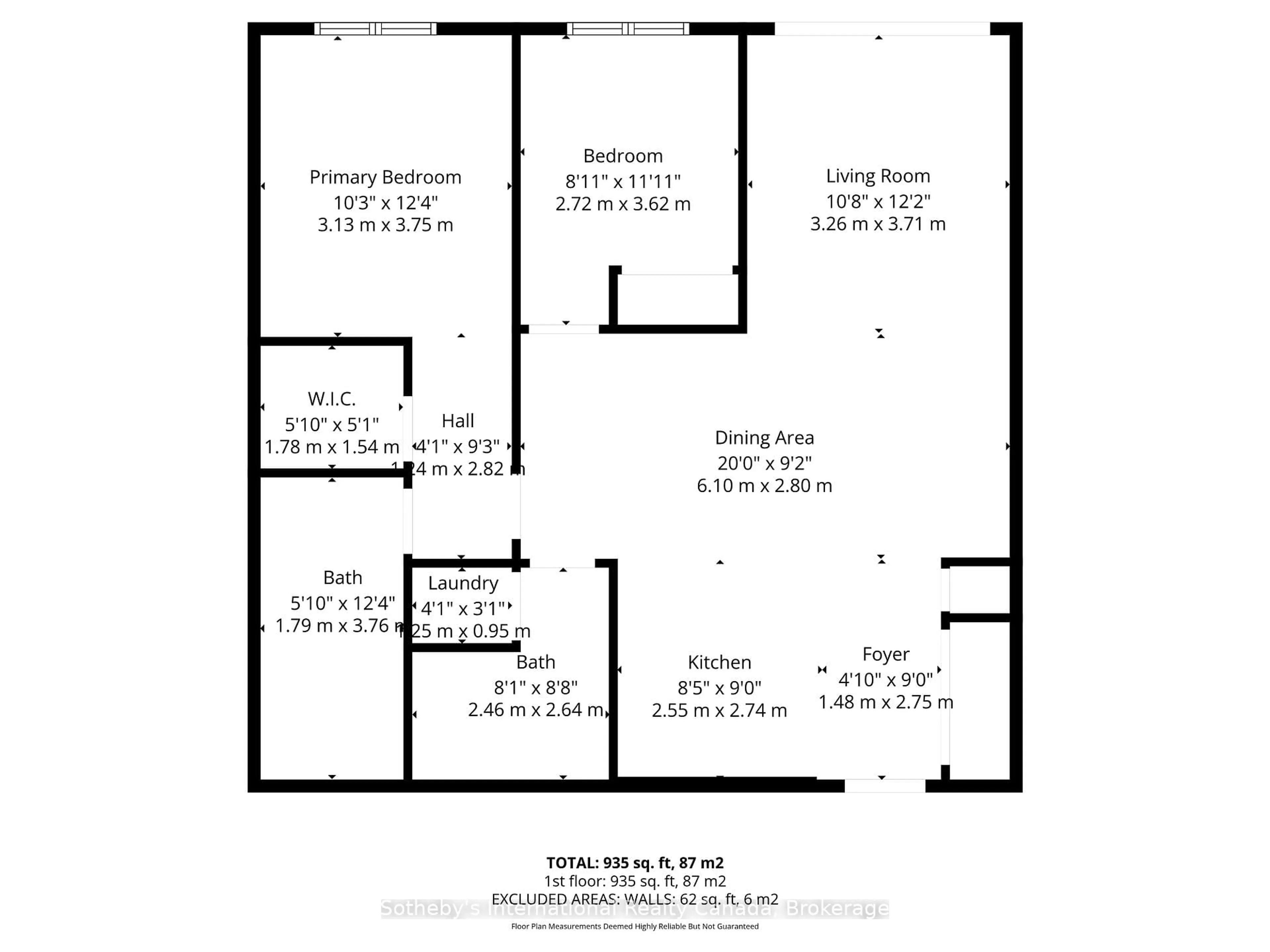 Floor plan for 121 Mary St #417, Clearview Ontario L0M 1G0