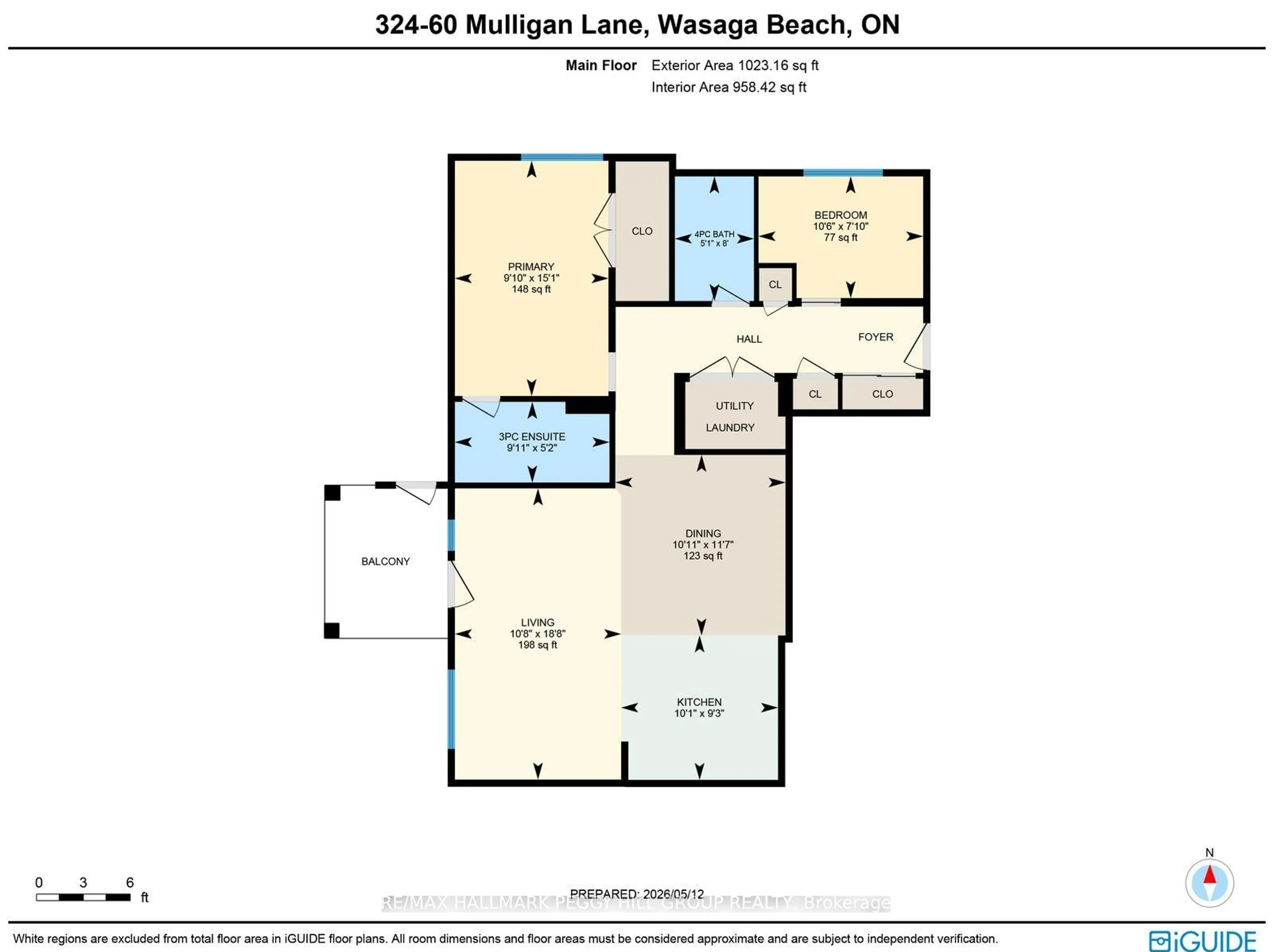 Floor plan for 60 Mulligan Lane #324, Wasaga Beach Ontario L9Z 0C5