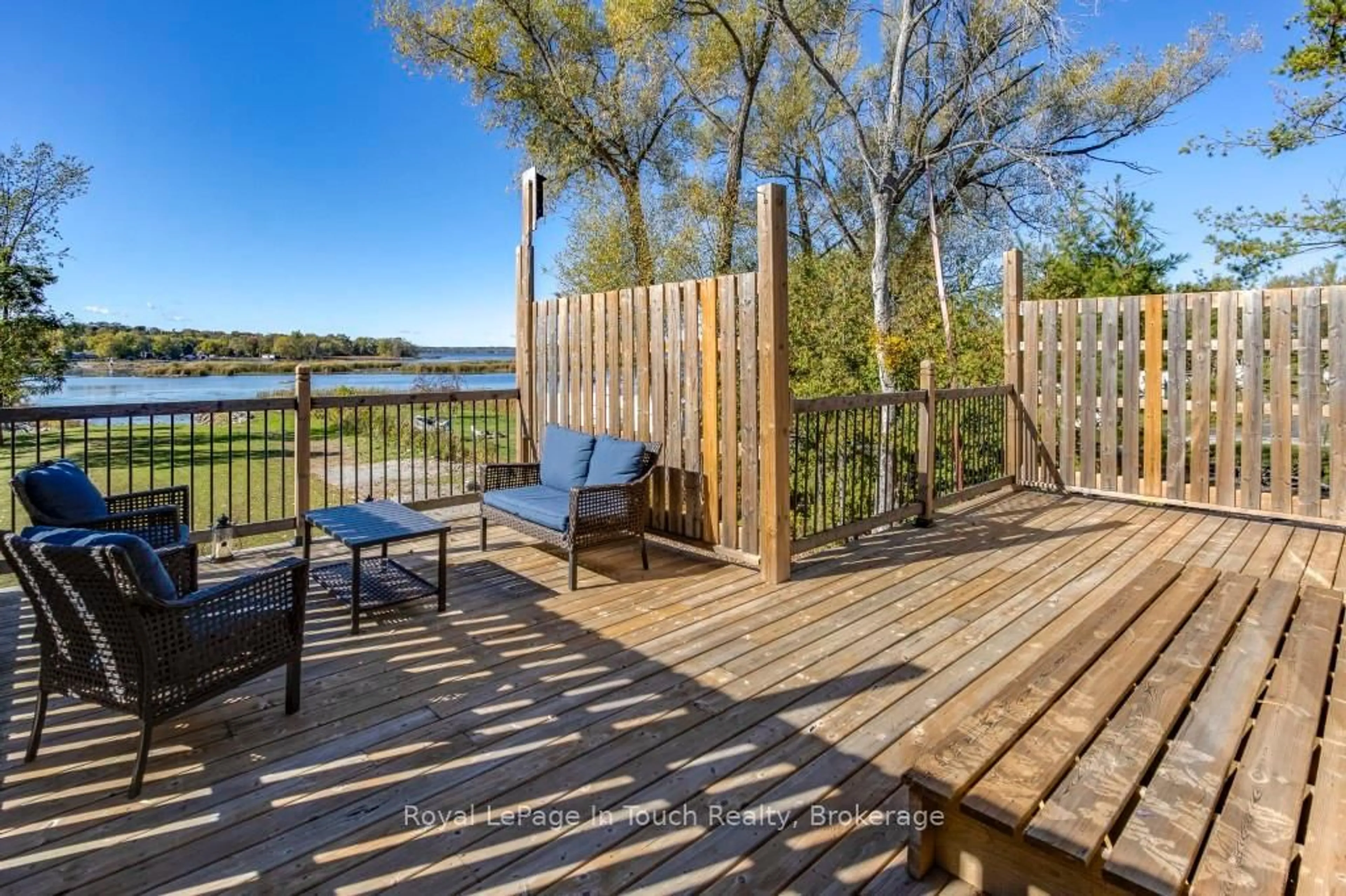 Patio, water/lake/river/ocean view for 142 Duck Bay Rd, Tay Ontario L0K 2C0