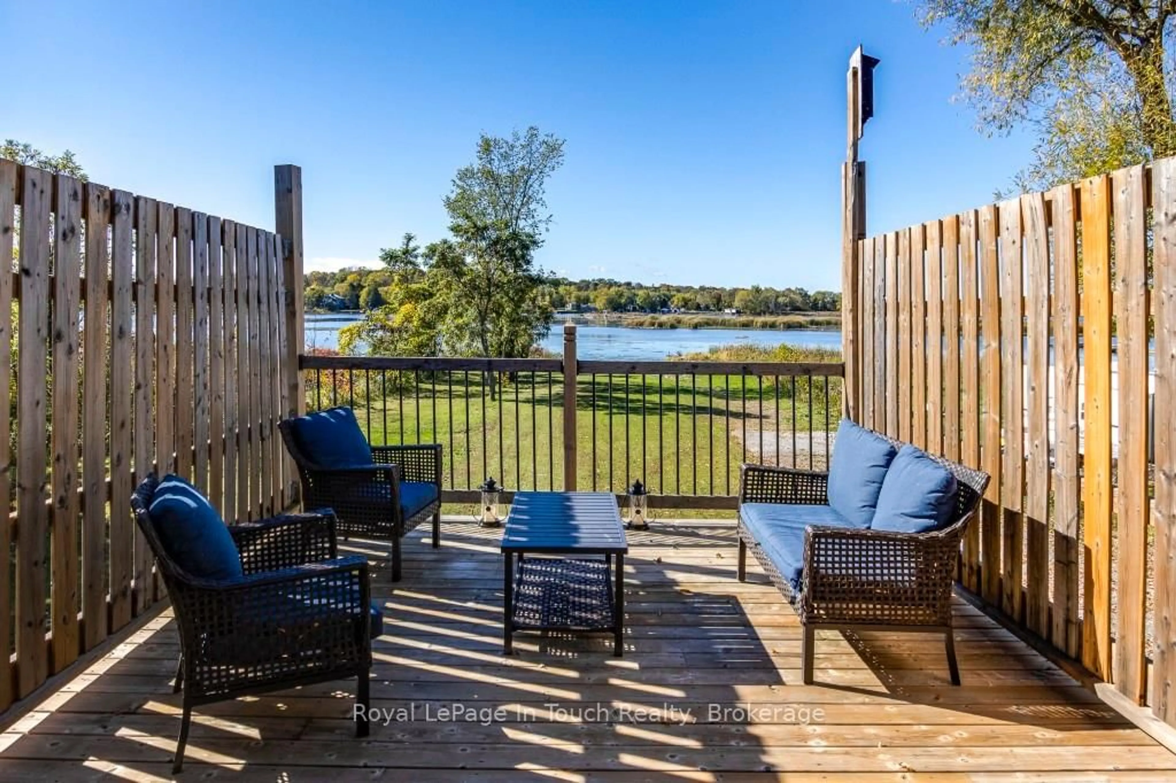 Patio, water/lake/river/ocean view for 142 Duck Bay Rd, Tay Ontario L0K 2C0