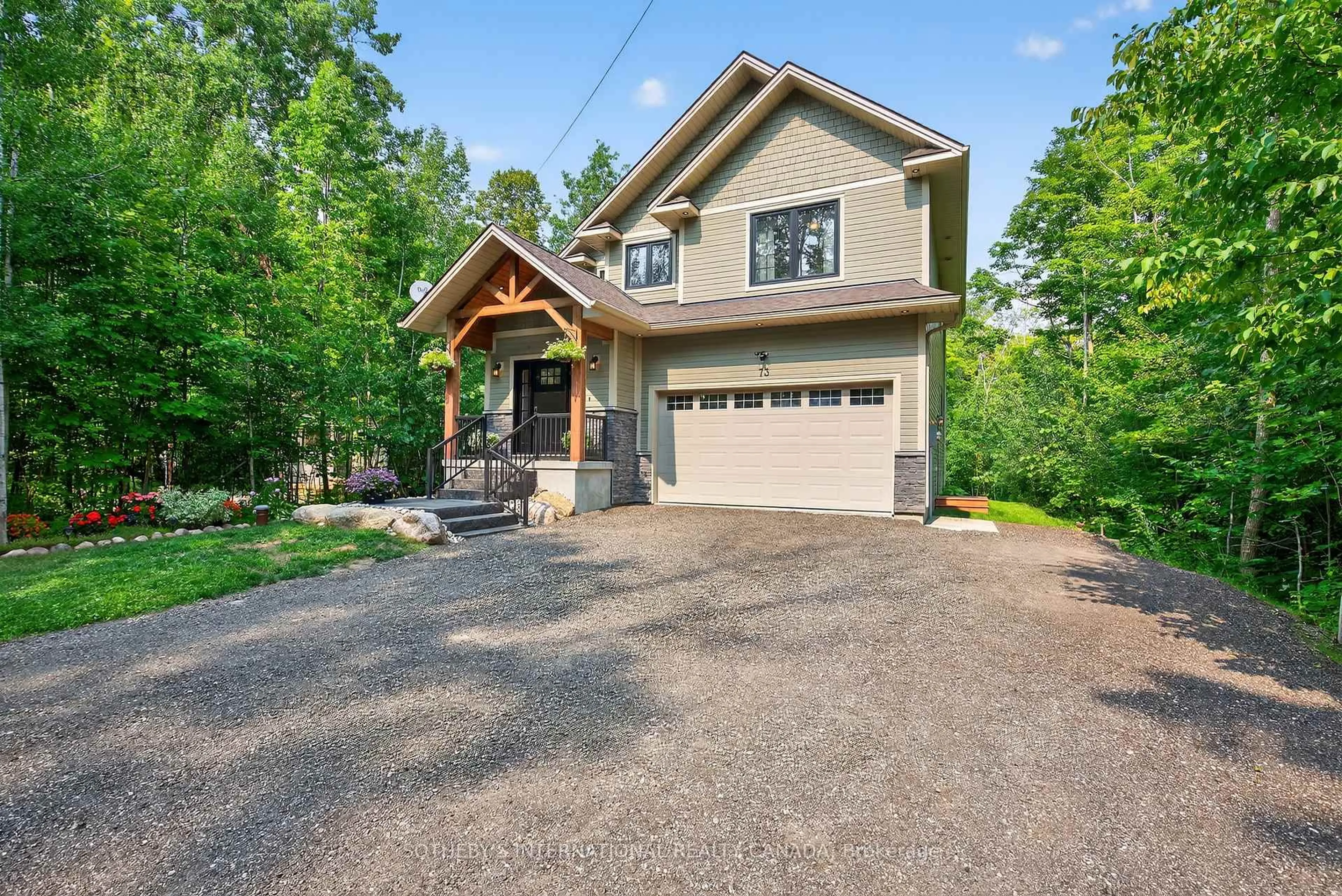 Home with brick exterior material, street for 73 Wozniak Rd, Penetanguishene Ontario L9M 1W6