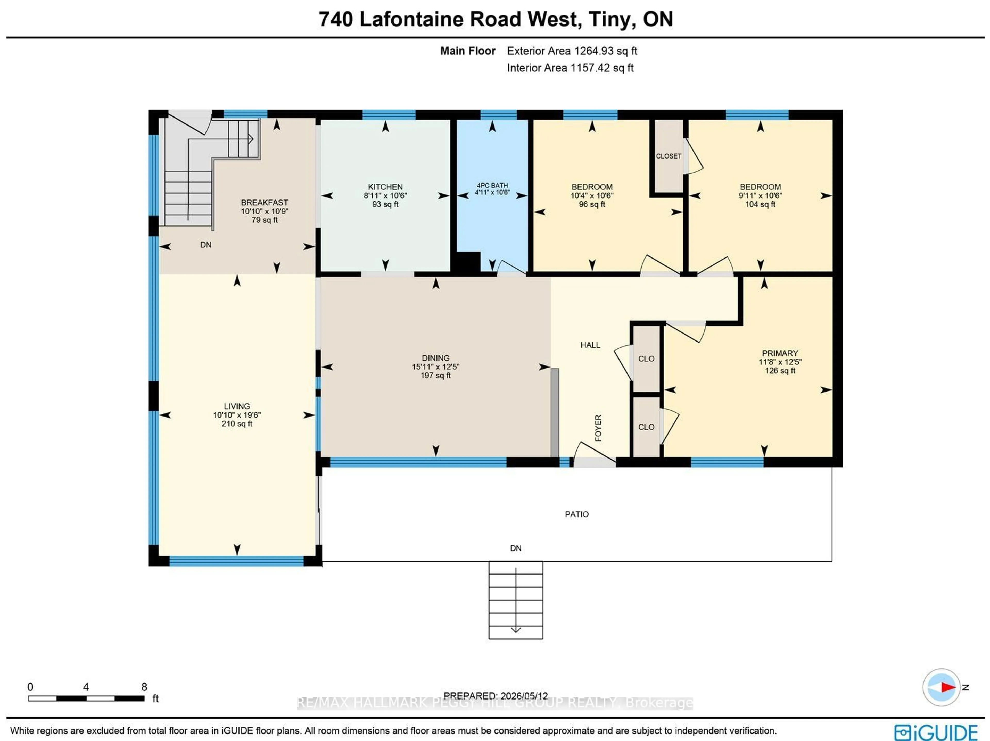 Floor plan for 740 Lafontaine Rd, Tiny Ontario L9M 0L5