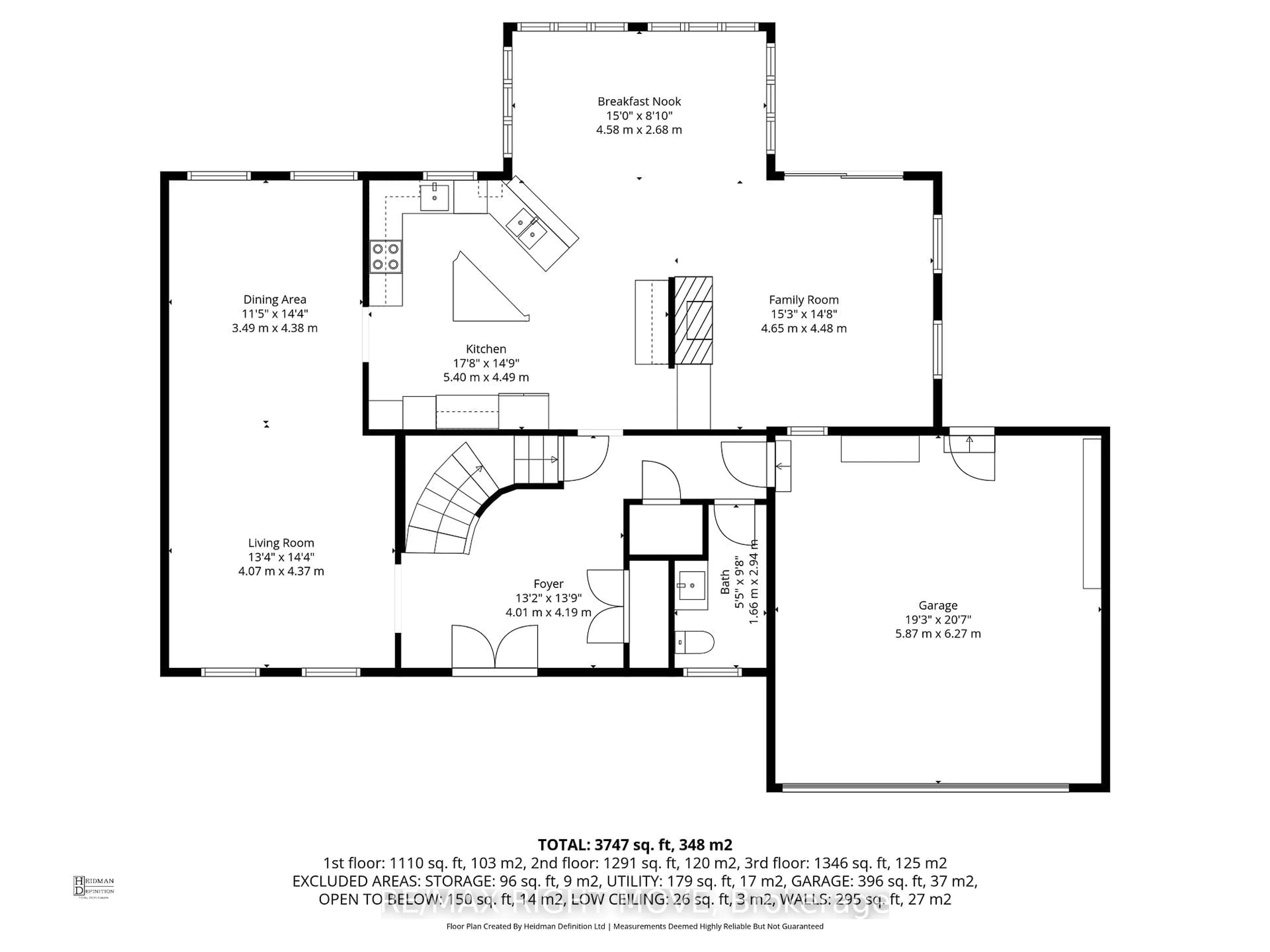 Floor plan for 177 Brant St, Orillia Ontario L3V 3N8