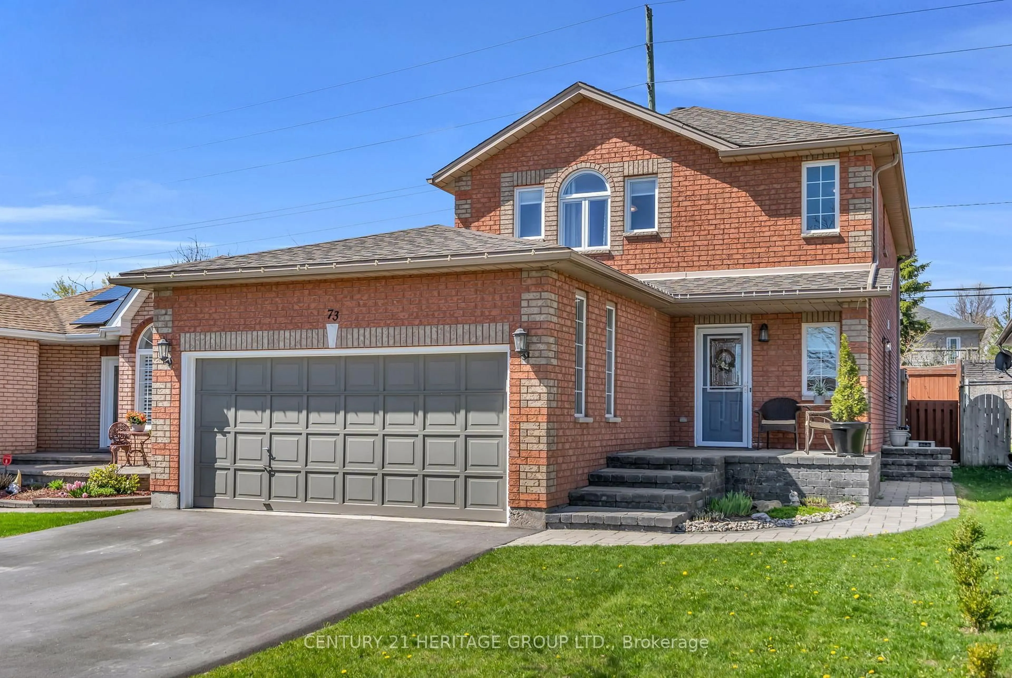 Home with brick exterior material, street for 73 Stollar Blvd, Barrie Ontario L4M 6N3