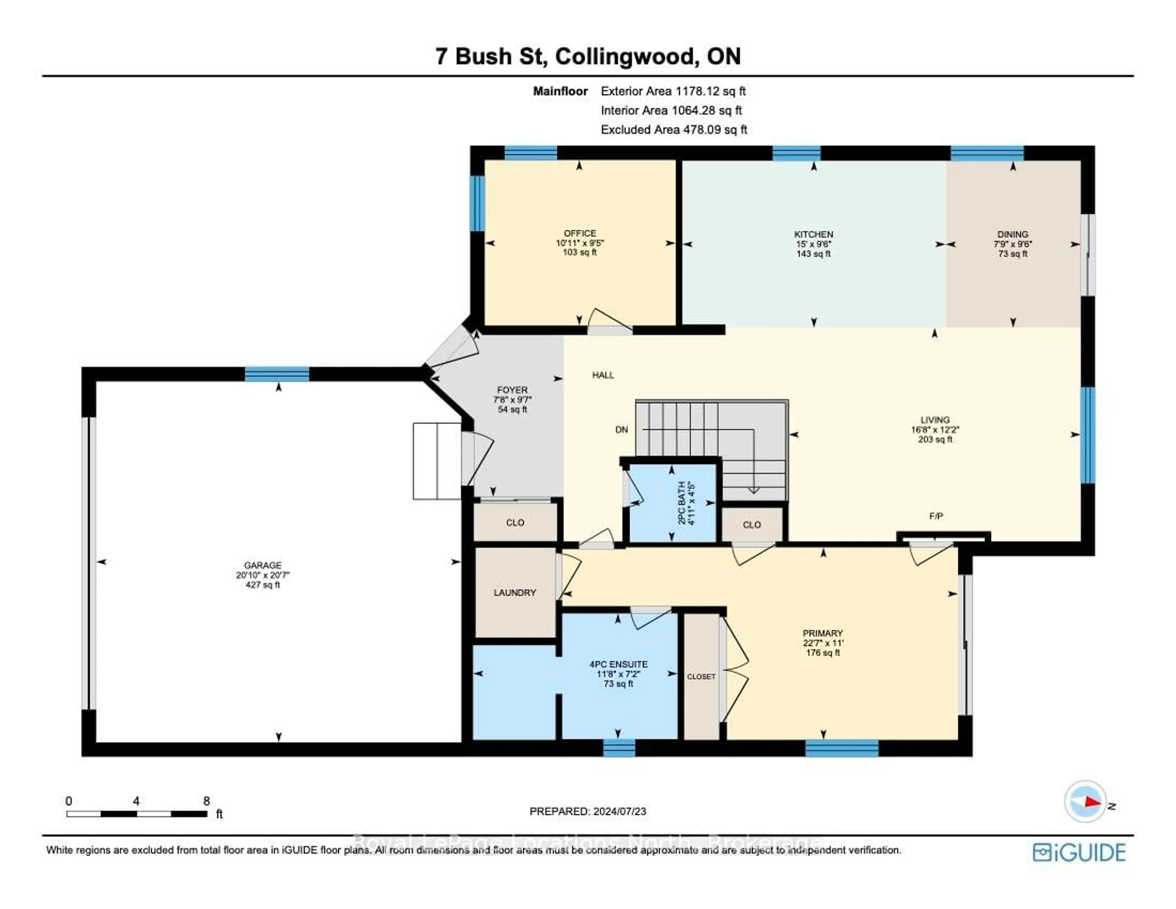 Floor plan for 7 Bush St, Collingwood Ontario L9Y 4S9