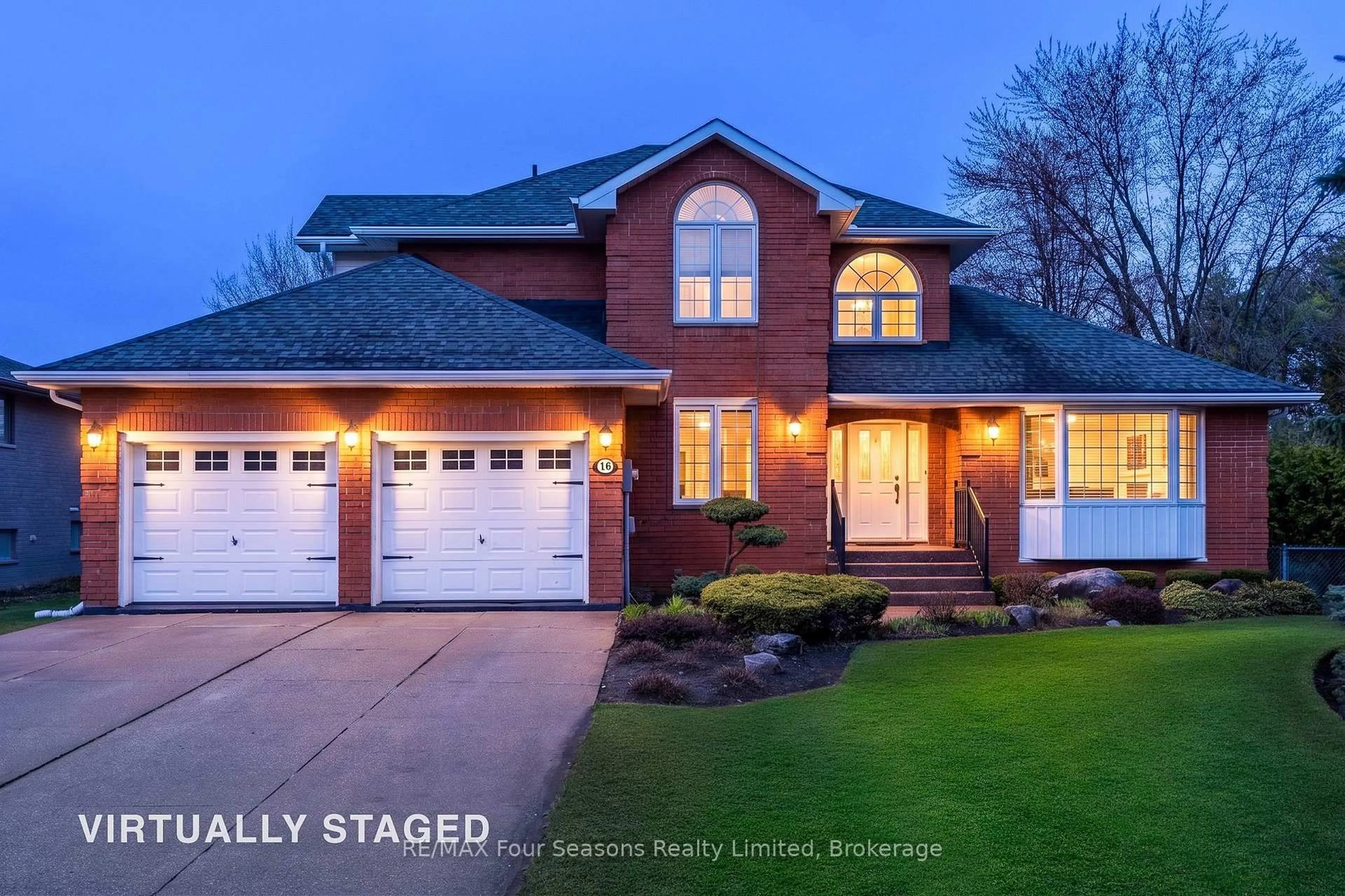 Home with brick exterior material, street for 16 Carmichael Cres, Collingwood Ontario L9Y 4R6