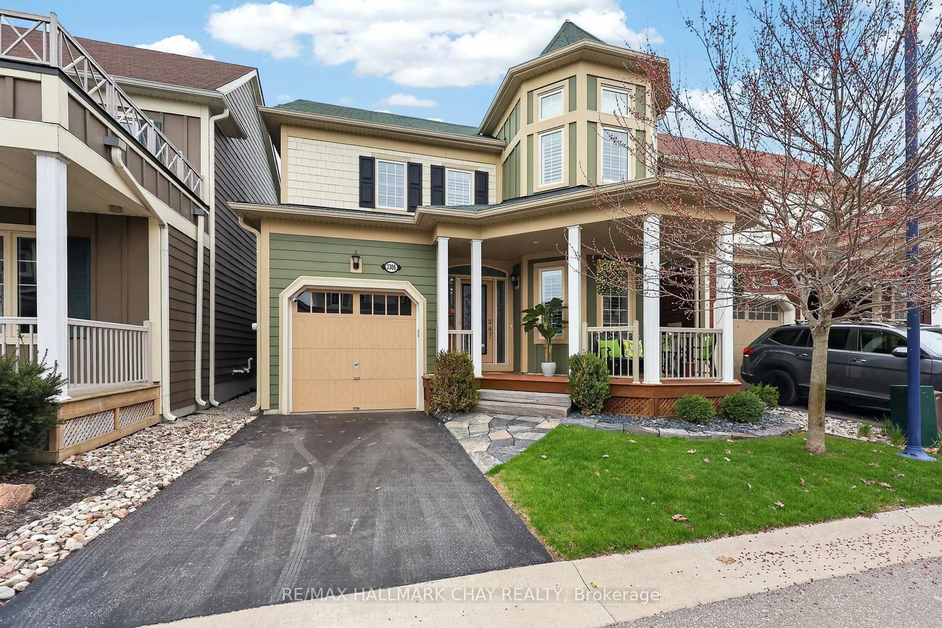 Home with brick exterior material, street for 3306 Summerhill Way, Severn Ontario L3V 0E1