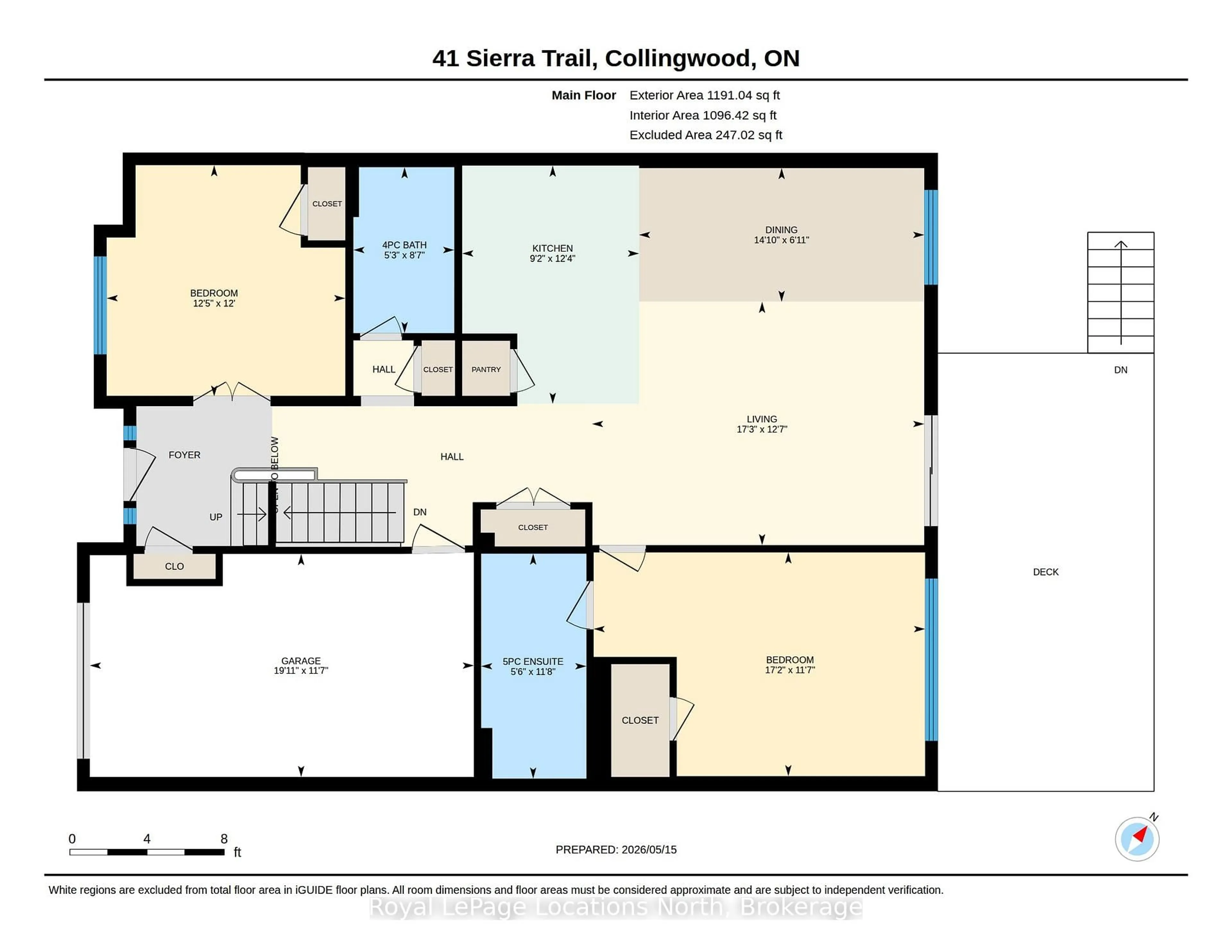 Floor plan for 41 Sierra Tr, Collingwood Ontario L9Y 0J5
