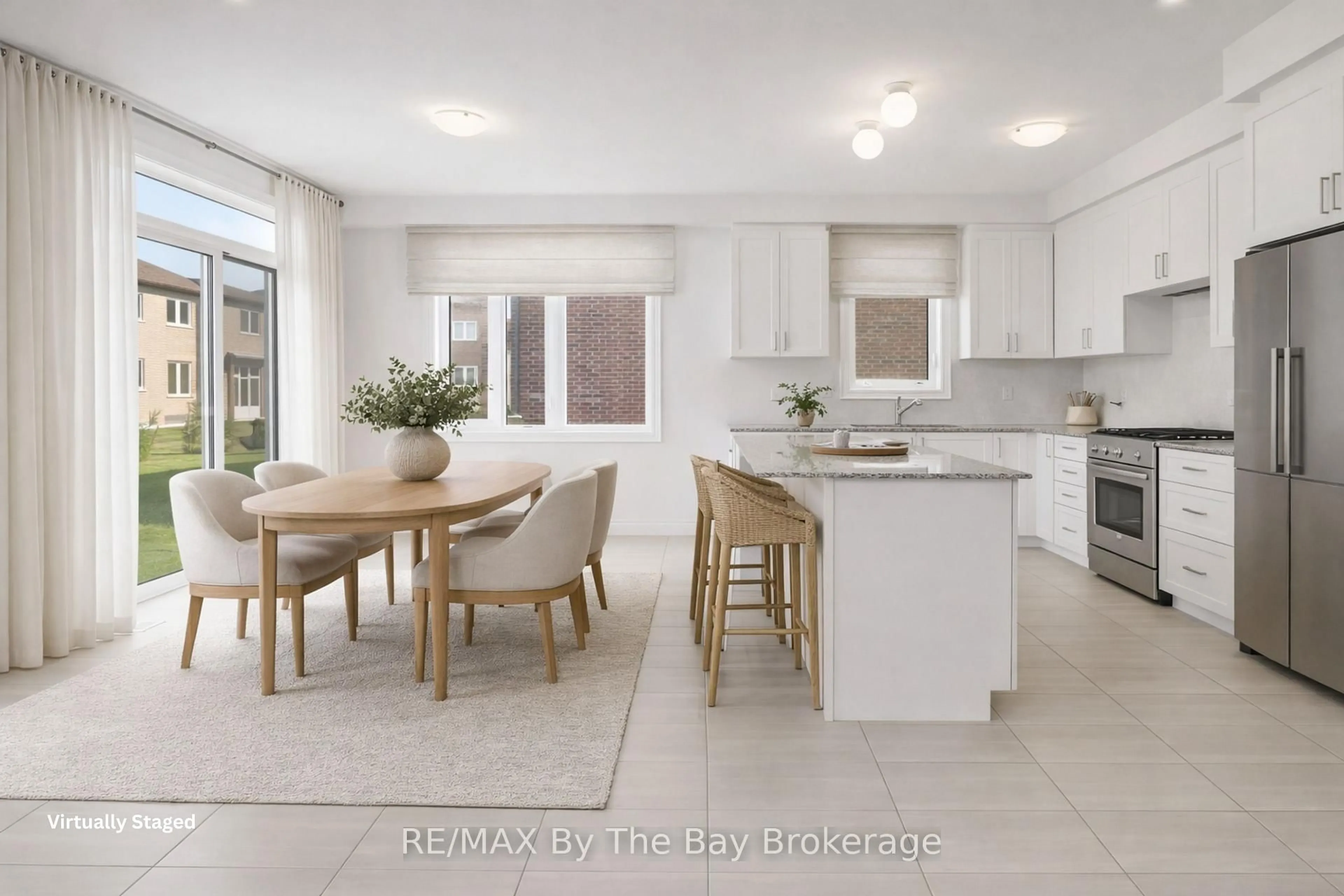 Open concept kitchen, ceramic/tile floor for 59 Amber Dr, Wasaga Beach Ontario L9Z 0R8
