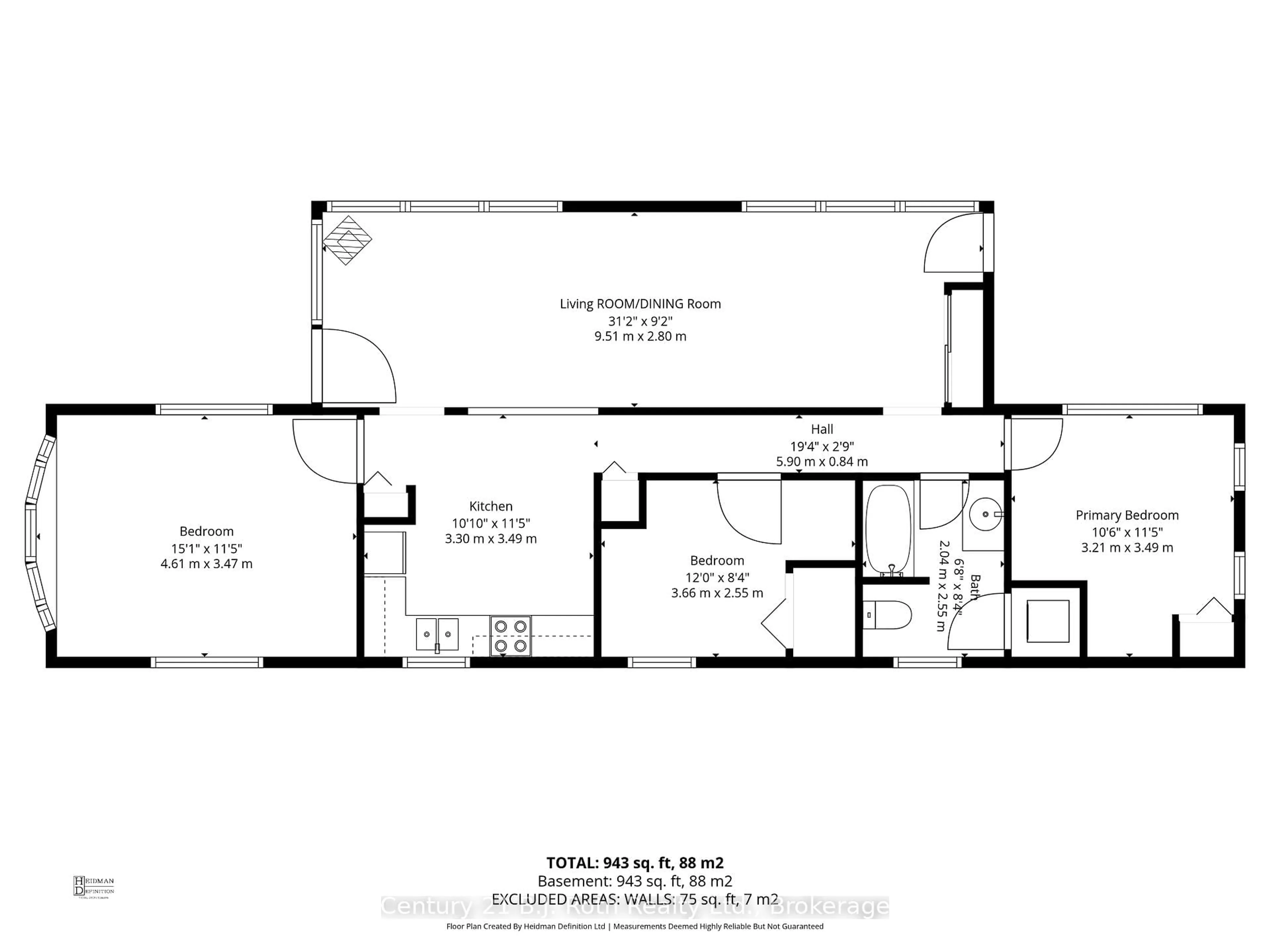 Floor plan for 580 West St #74, Orillia Ontario L3V 6L8