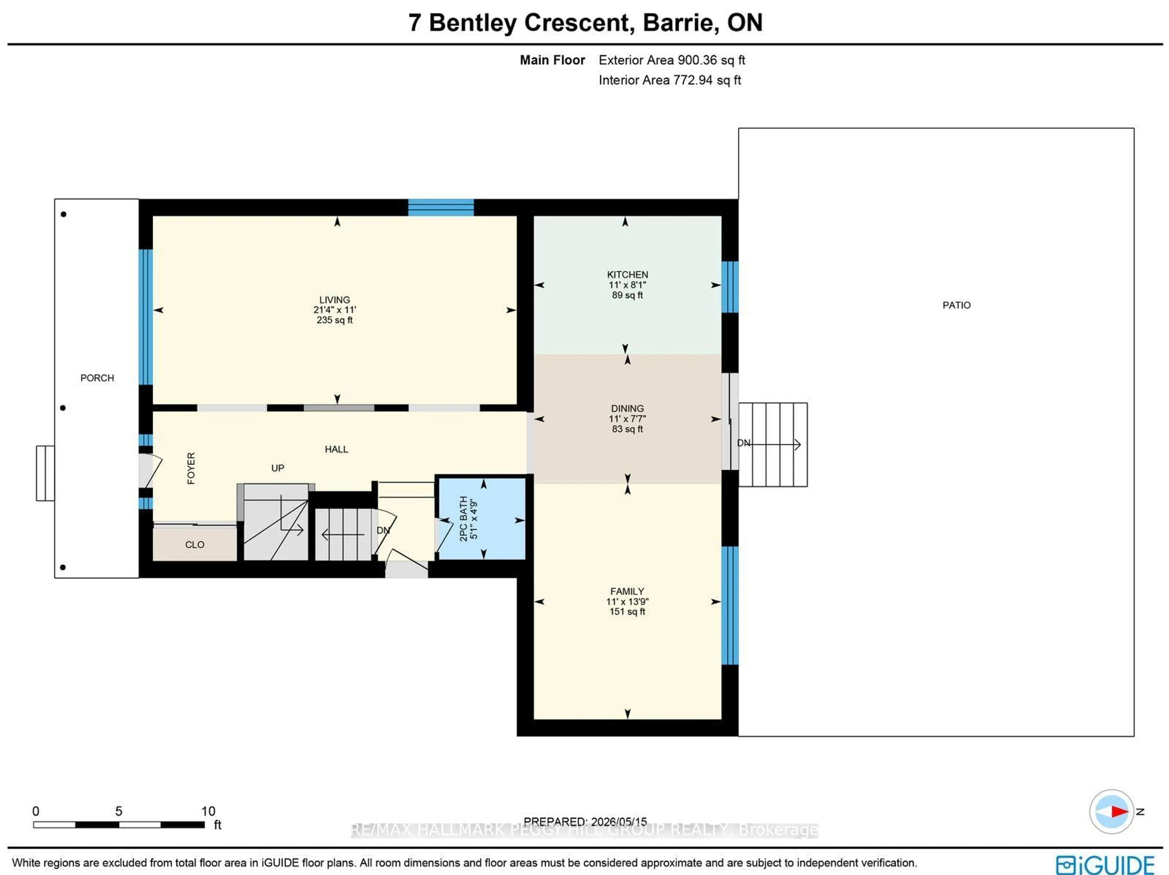 Floor plan for 7 Bentley Cres, Barrie Ontario L4N 0Z1