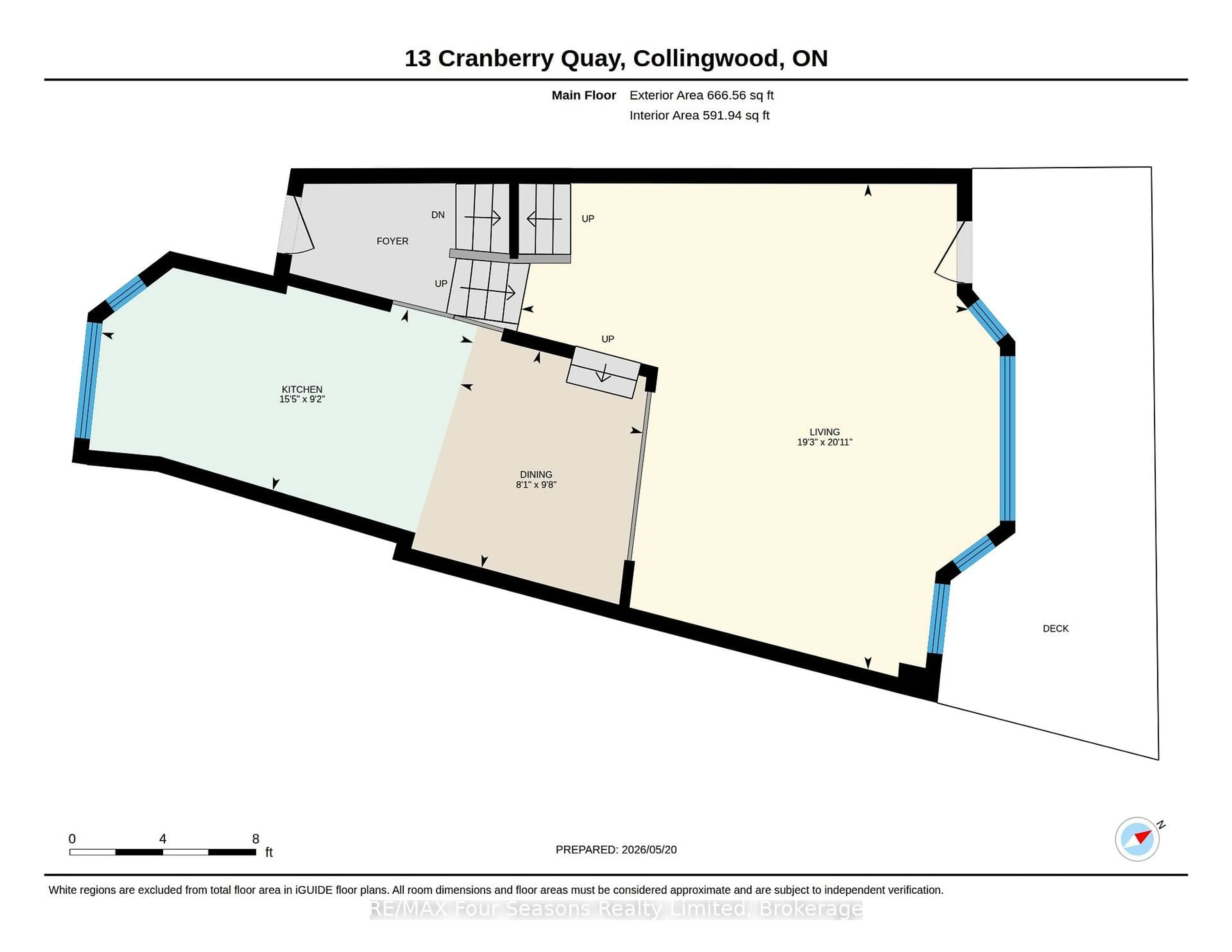 Floor plan for 13 CRANBERRY Quay, Collingwood Ontario L9Y 5C2