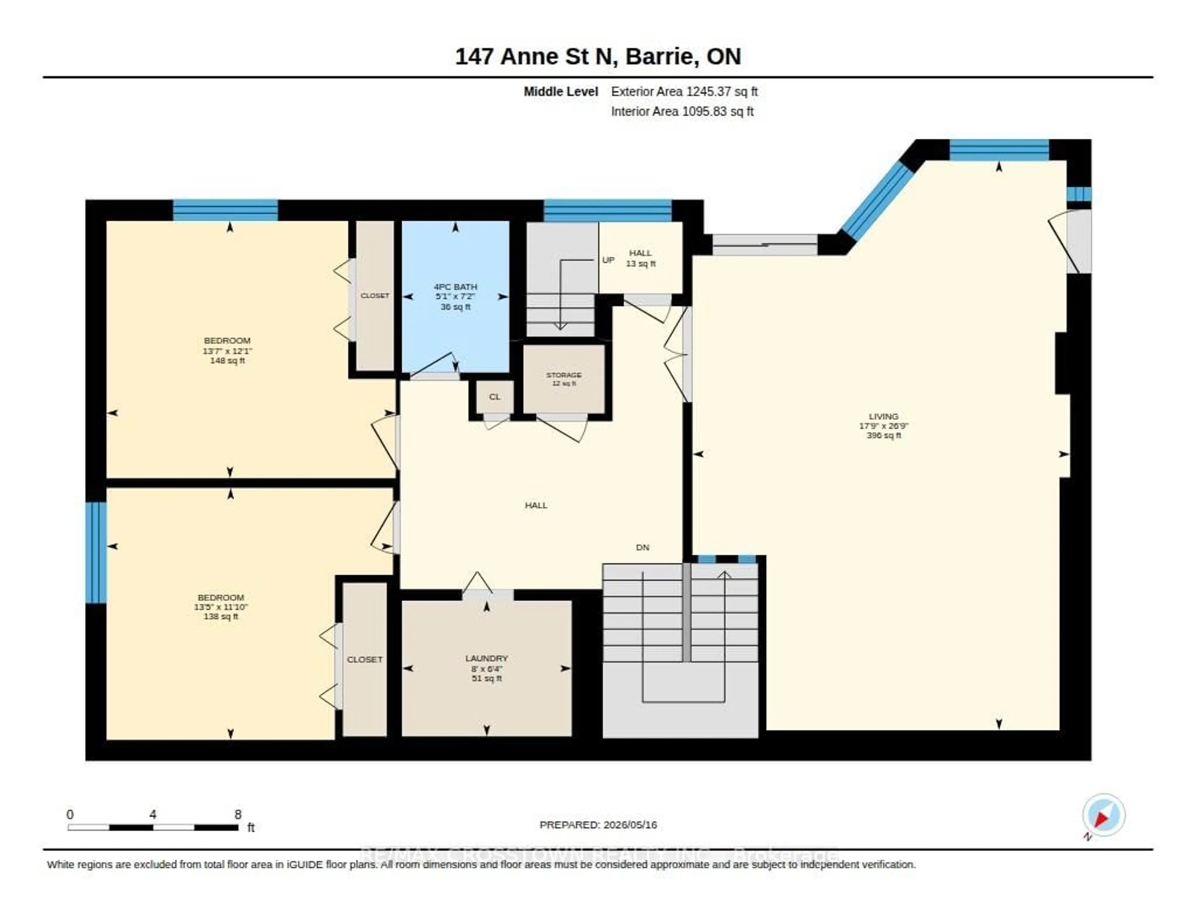 Floor plan for 147 Anne St, Barrie Ontario L4N 2B9