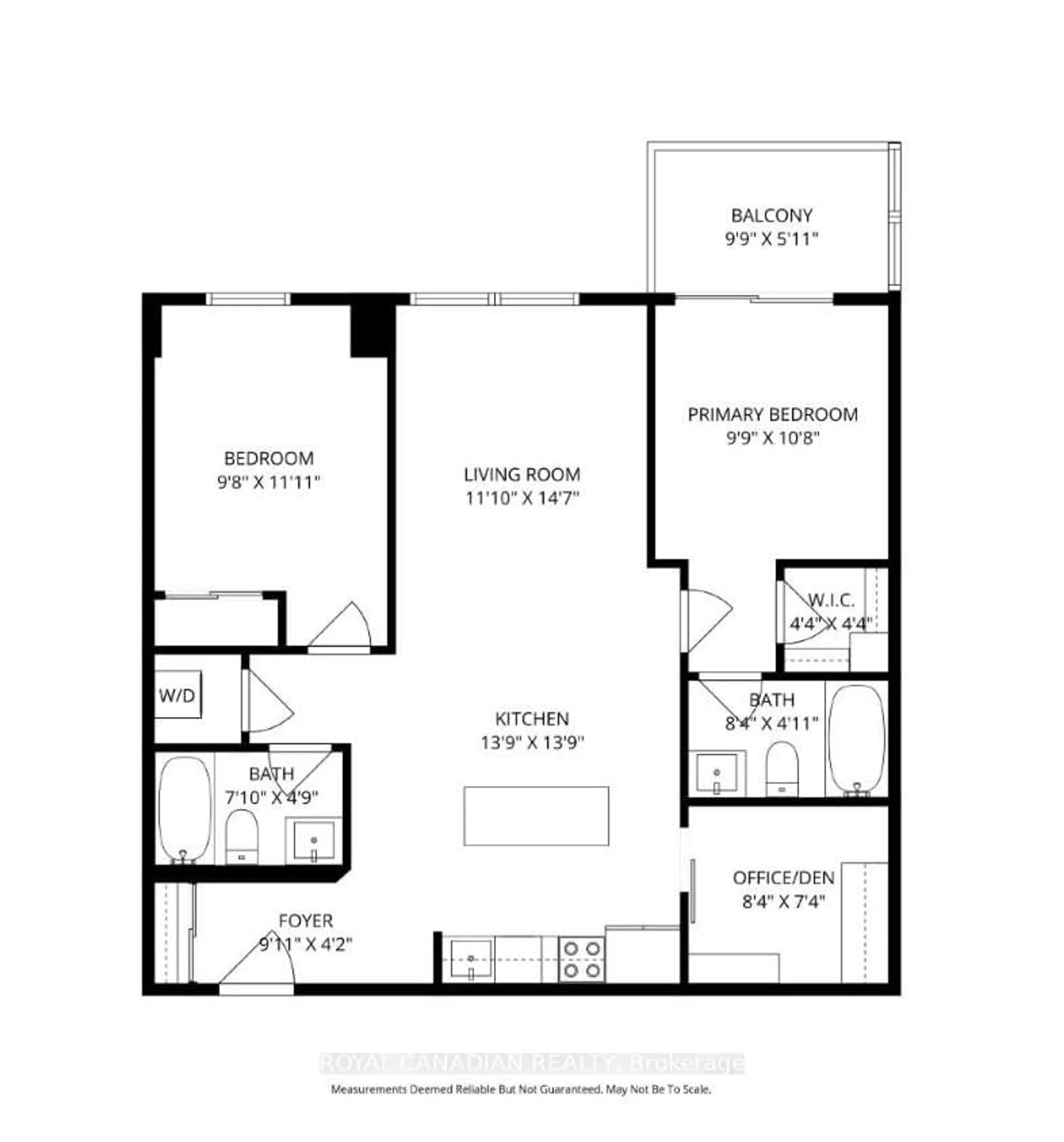 Floor plan for 430 ESSA Rd #418, Barrie Ontario L9J 0M1