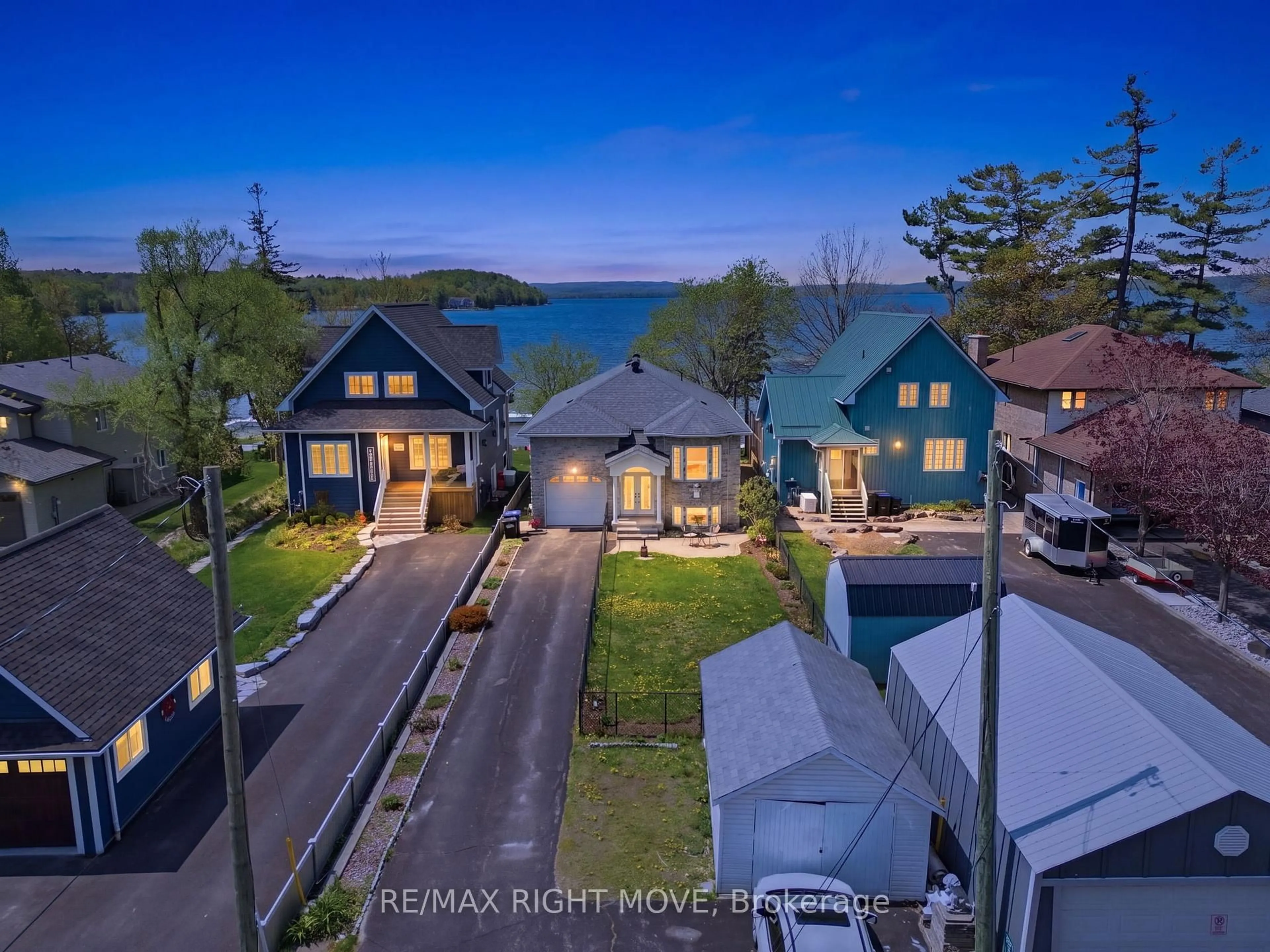 A pic from outside/outdoor area/front of a property/back of a property/a pic from drone, water/lake/river/ocean view for 1174 15 Line, Oro-Medonte Ontario L3V 8C6