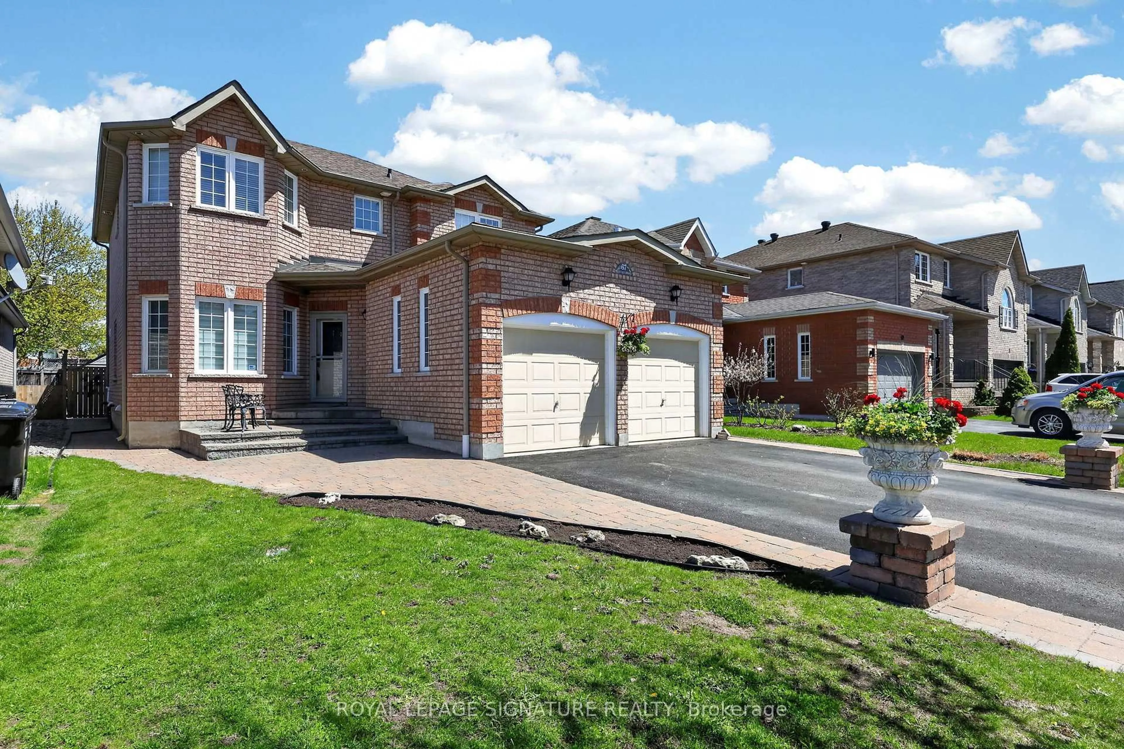 Home with brick exterior material, street for 67 Penvill Tr, Barrie Ontario L4N 5M8
