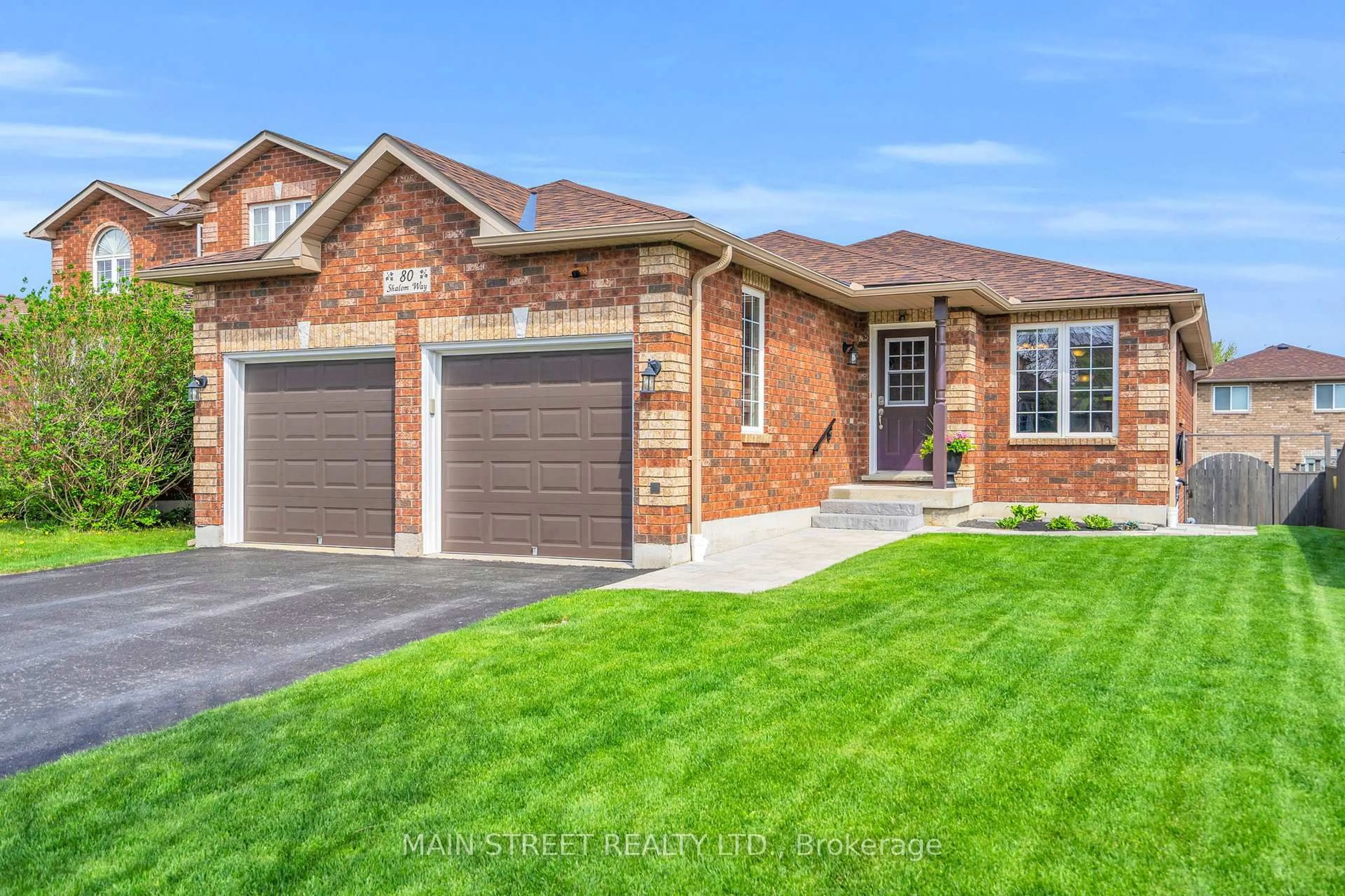 Home with brick exterior material, street for 80 Shalom Way, Barrie Ontario L4N 5Y4