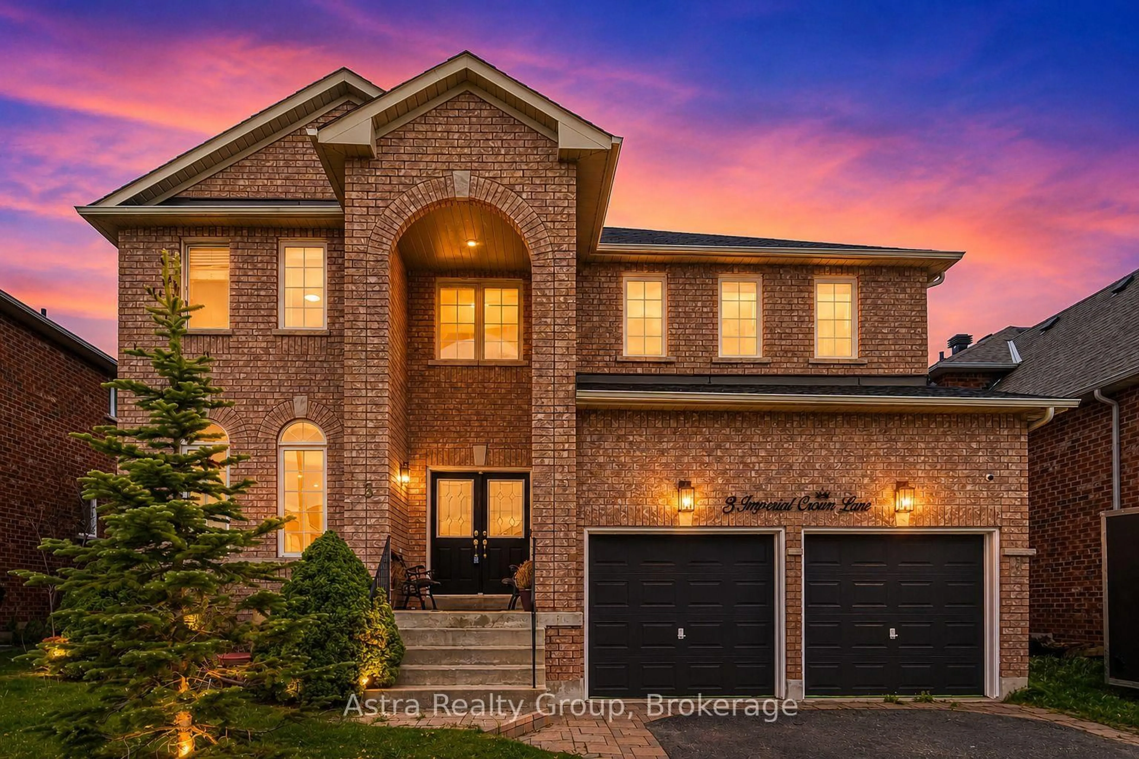 Home with brick exterior material, street for 3 Imperial Crown Lane, Barrie Ontario L4N 0T3