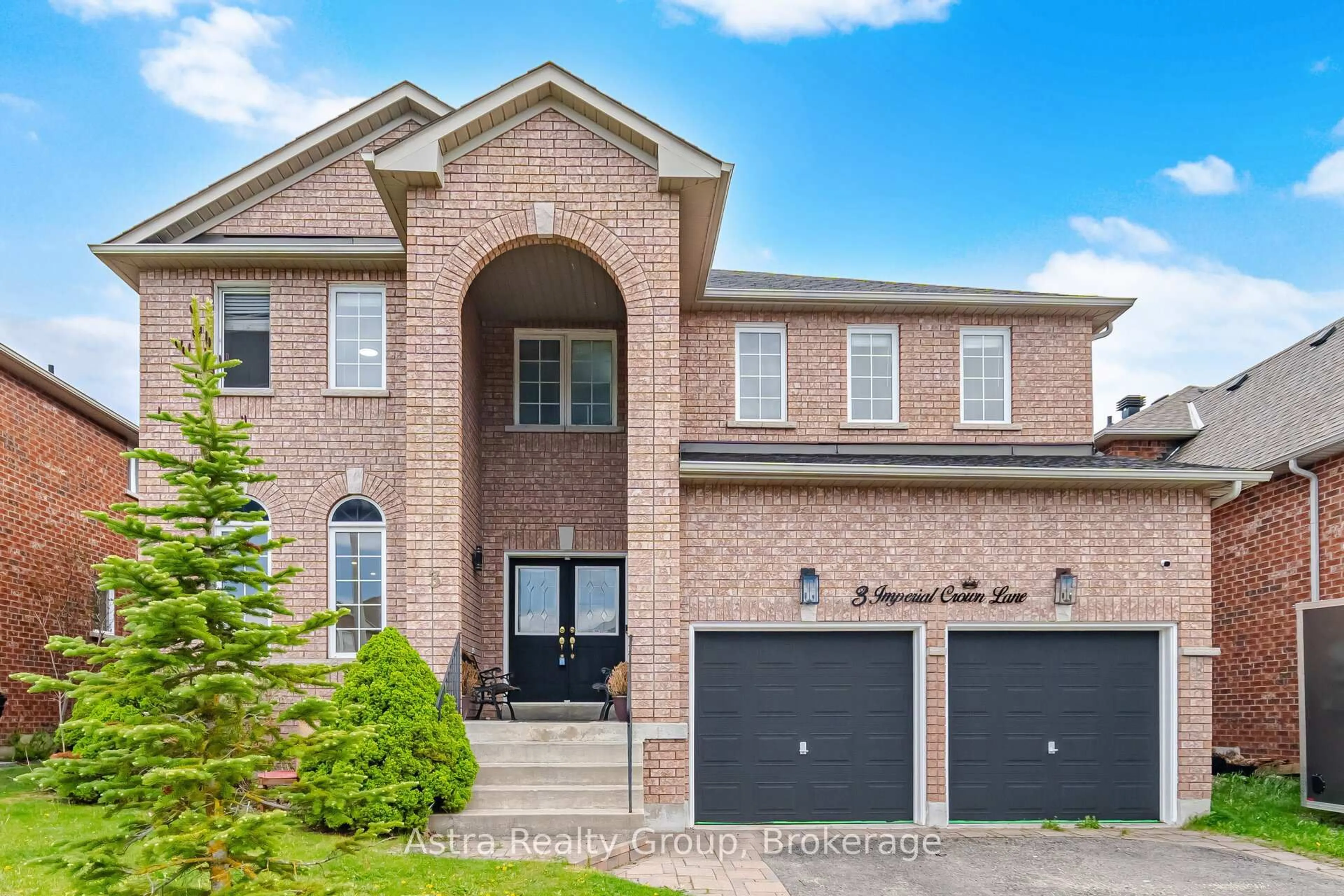 Home with brick exterior material, street for 3 Imperial Crown Lane, Barrie Ontario L4N 0T3