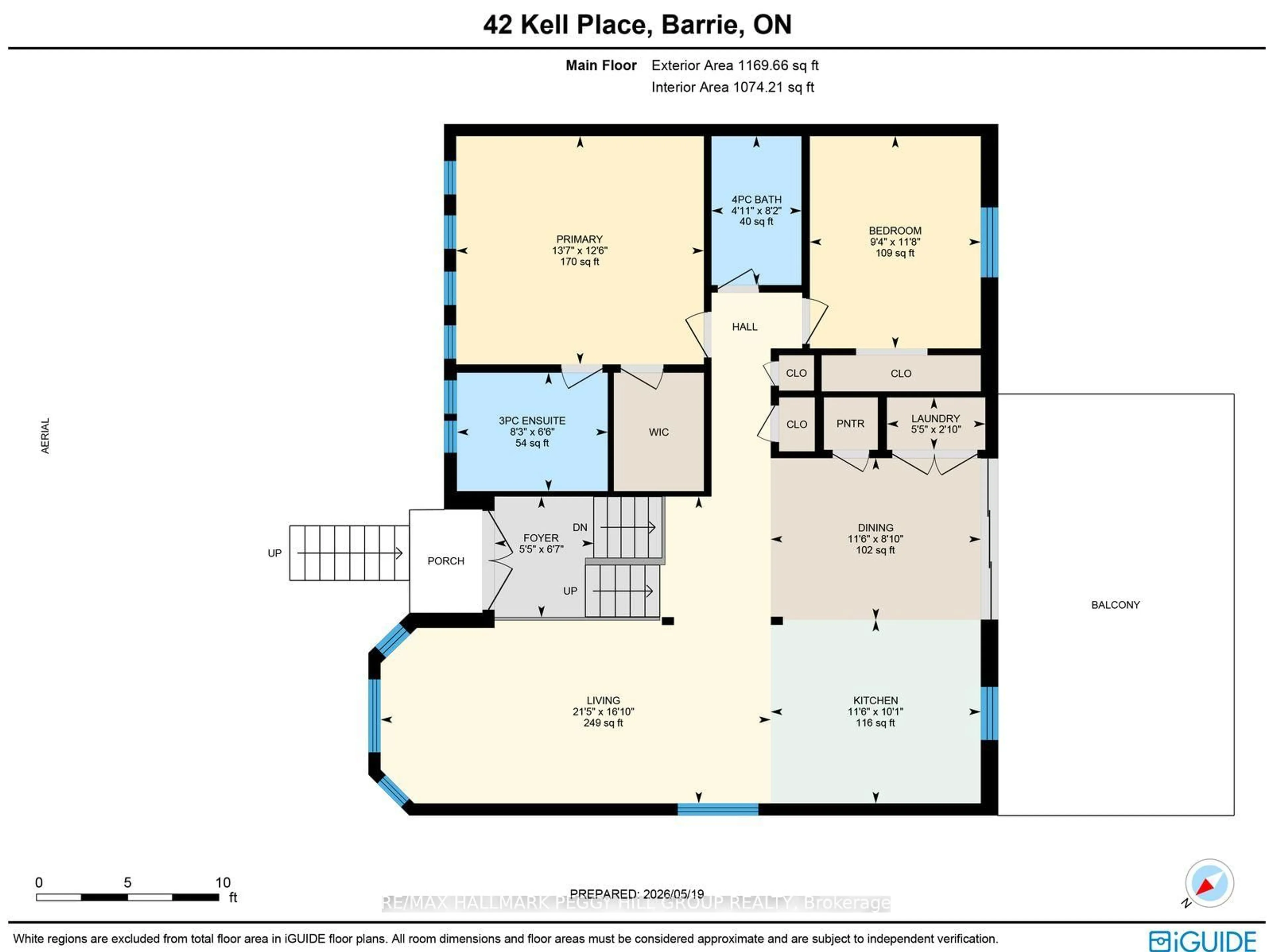 Floor plan for 42 Kell Pl, Barrie Ontario L4N 9K5