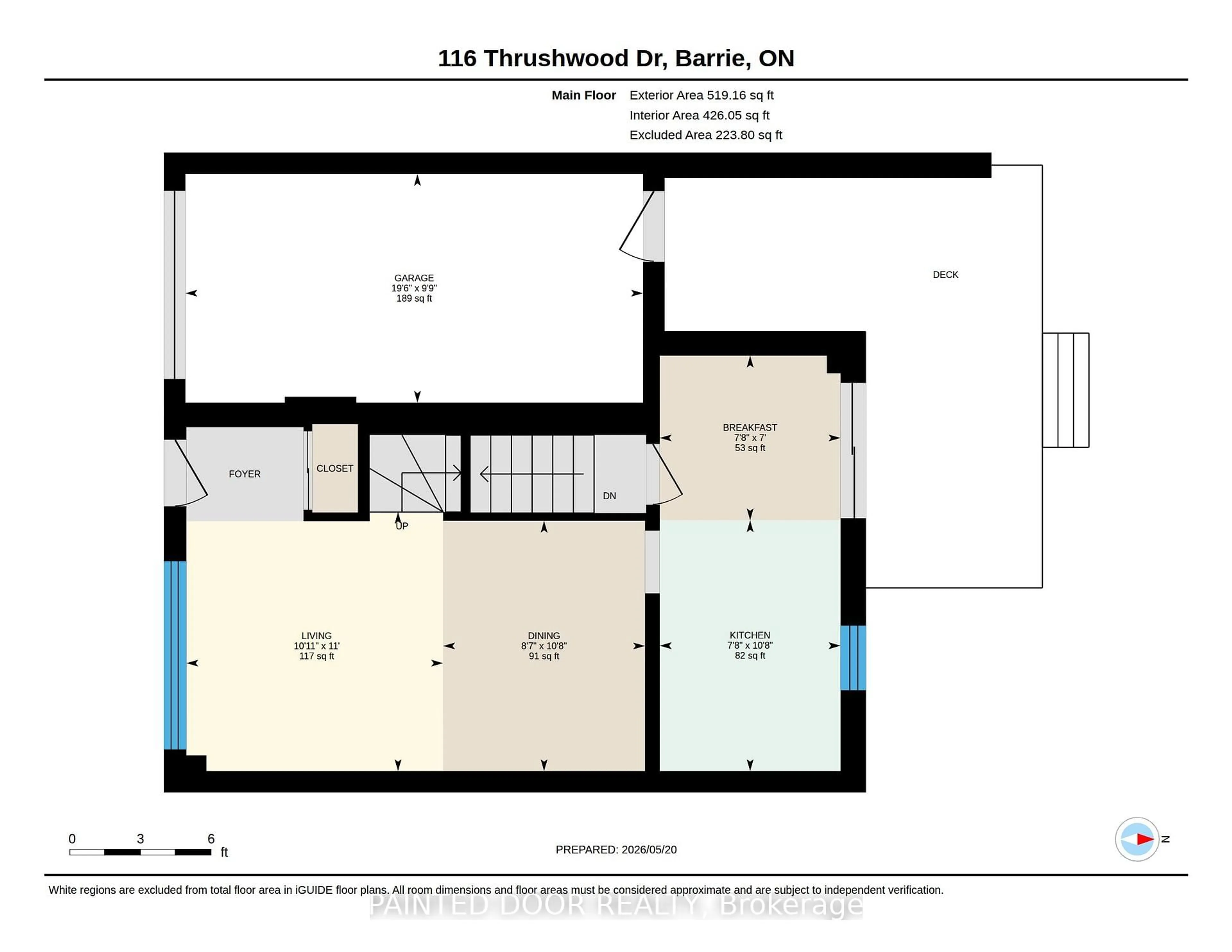 Floor plan for 116 Thrushwood Dr, Barrie Ontario L4N 0Z1