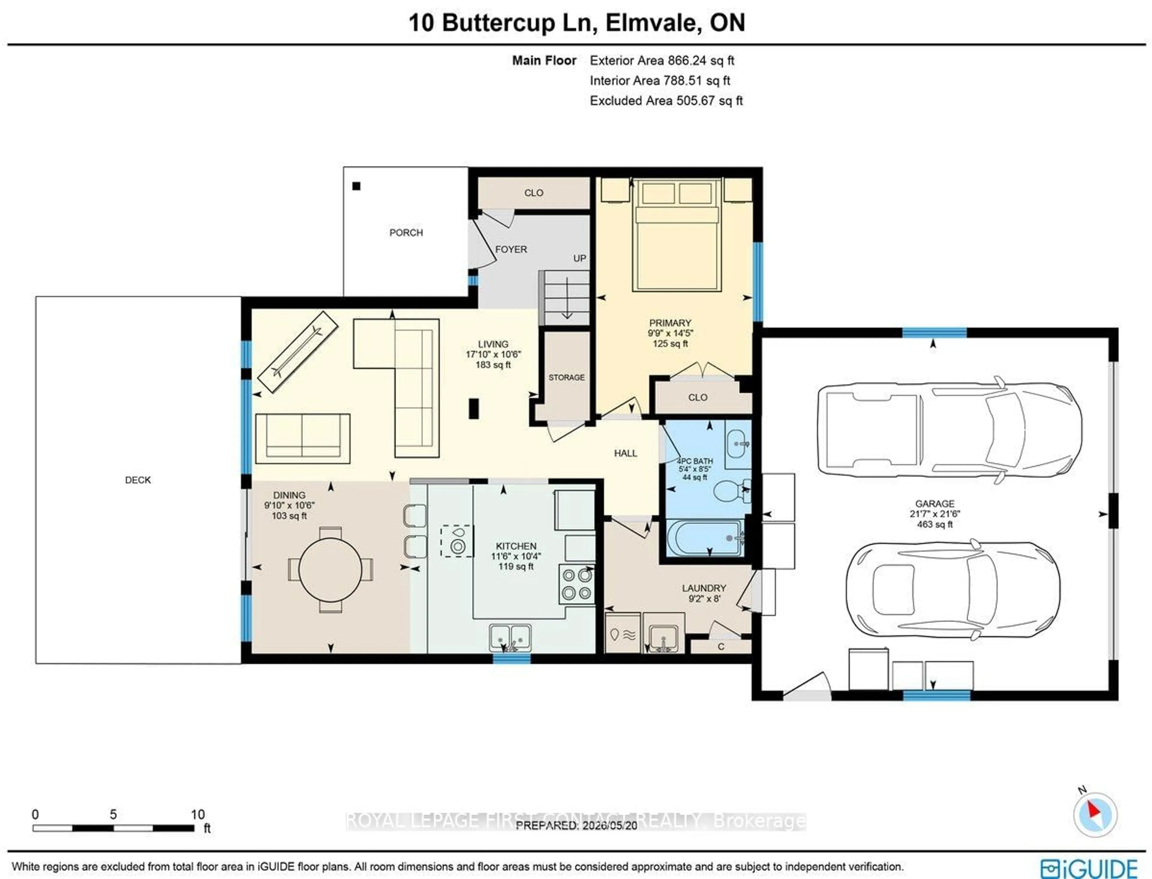 Floor plan for 10 Buttercup Lane, Springwater Ontario L0L 1P0