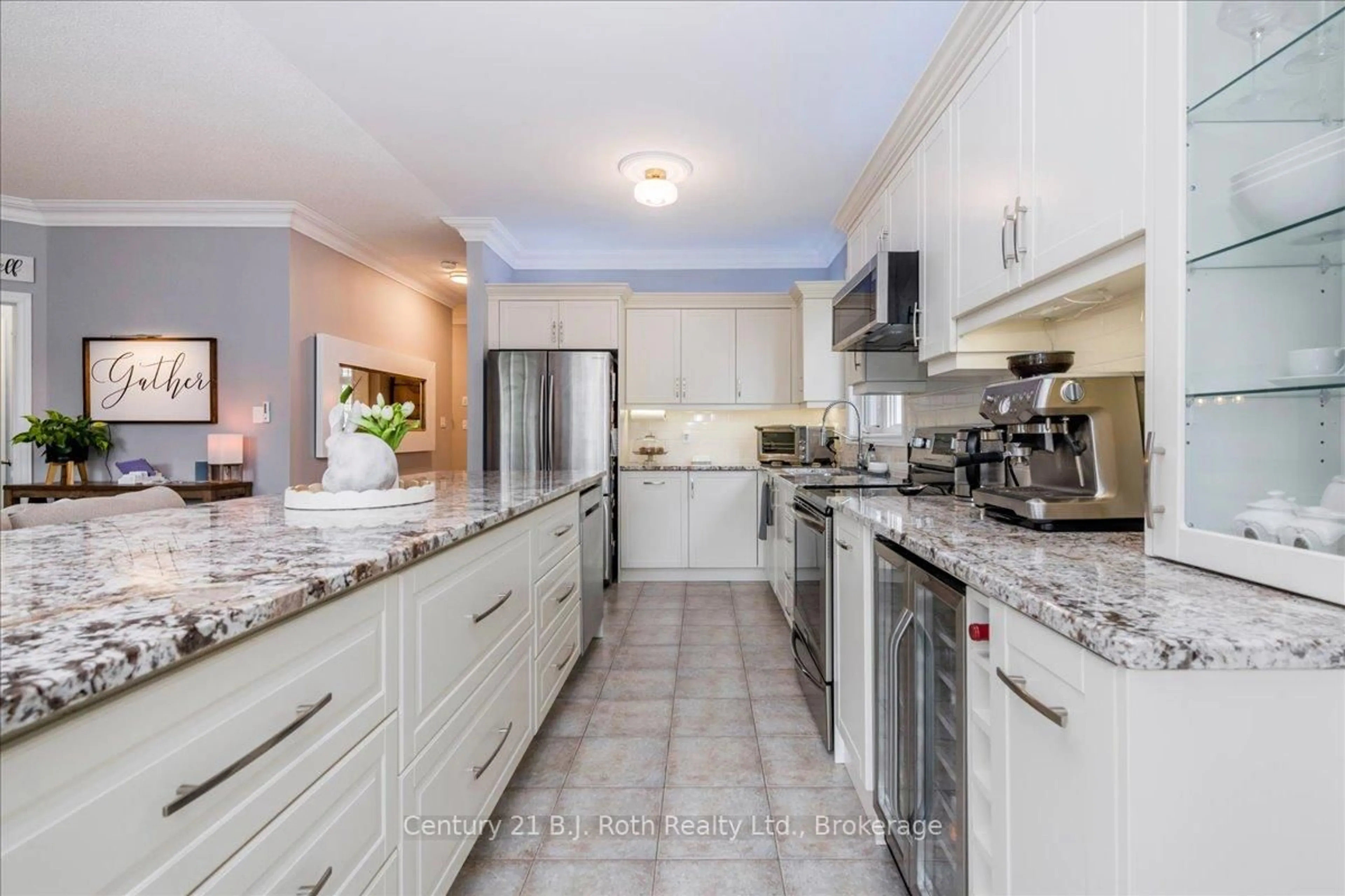 Contemporary kitchen, ceramic/tile floor for 40 Grand Poplar Lane, Wasaga Beach Ontario L9Z 0E2