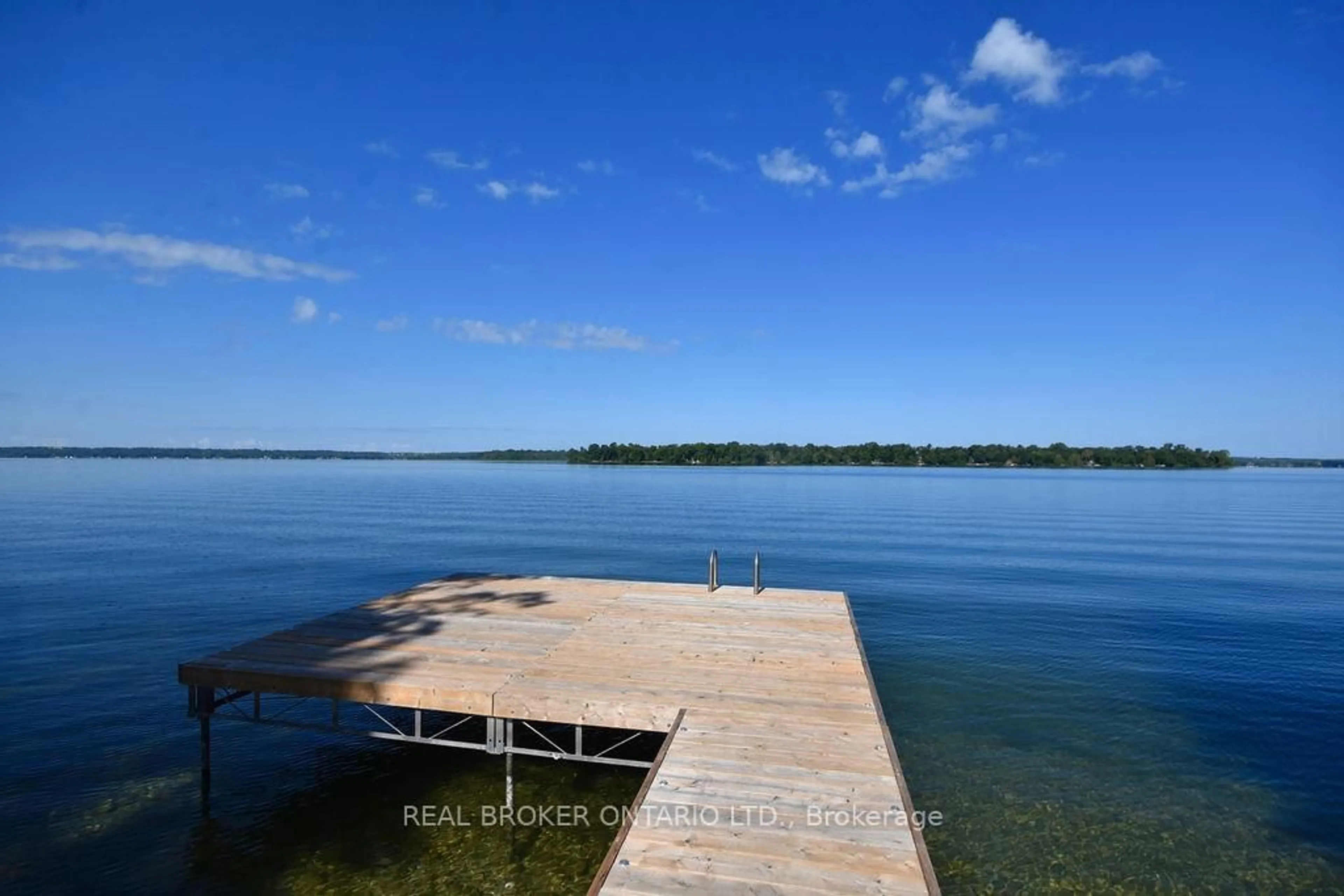 Patio, water/lake/river/ocean view for 5818 Victoria Park Rd, Ramara Ontario L3V 0T3