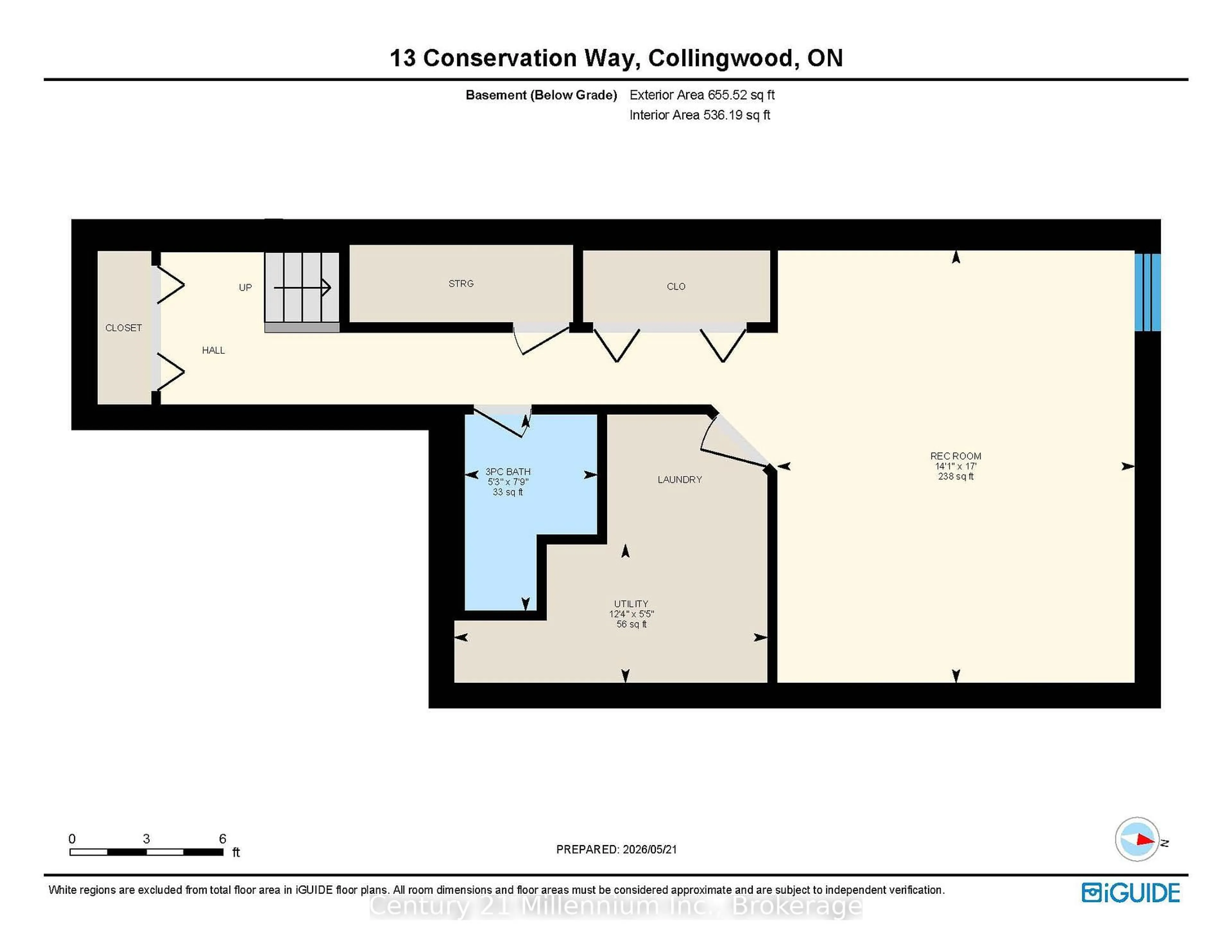Floor plan for 13 Conservation Way, Collingwood Ontario L9Y 0G9