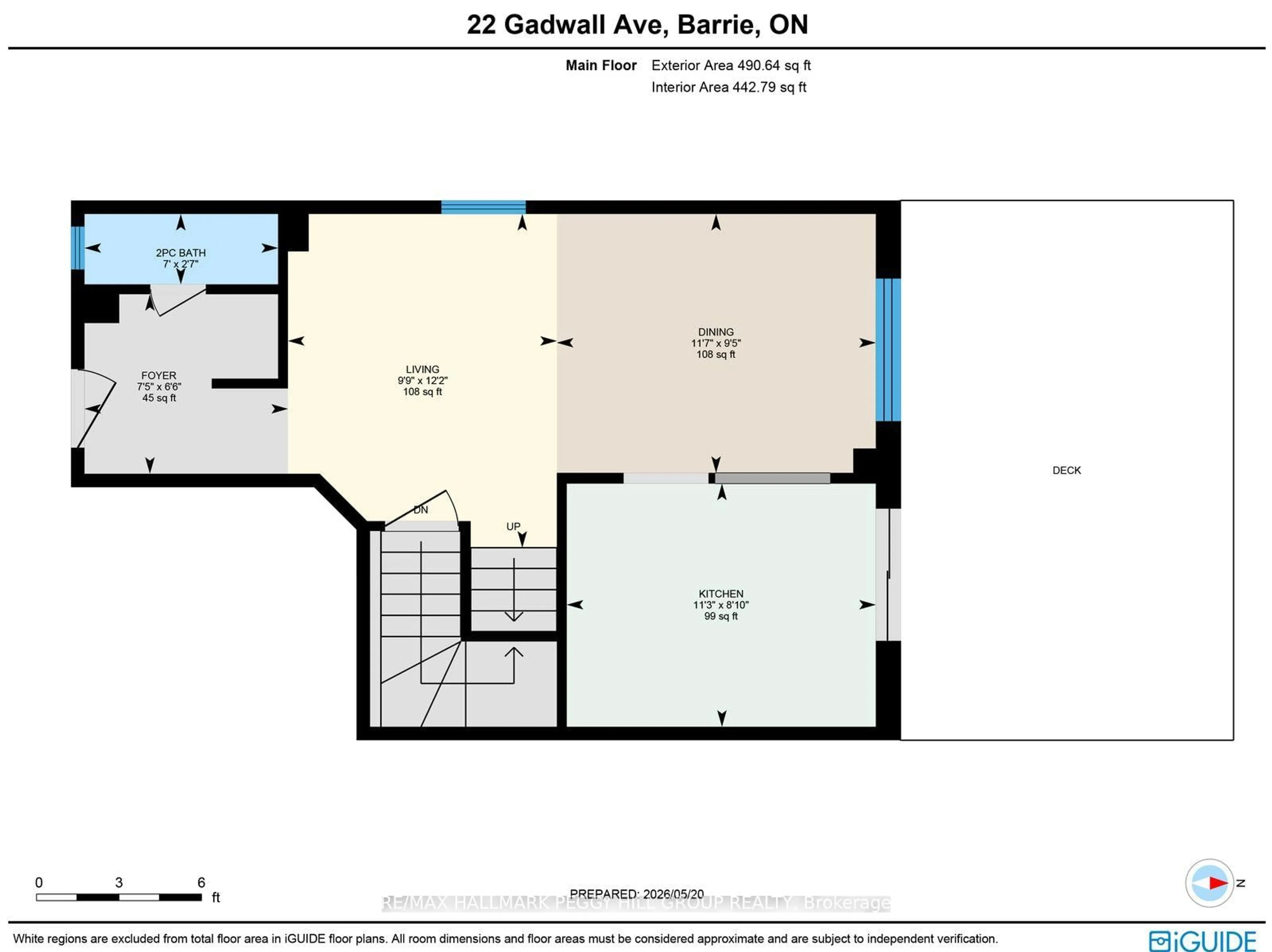 Floor plan for 22 Gadwall Ave, Barrie Ontario L4N 8X6