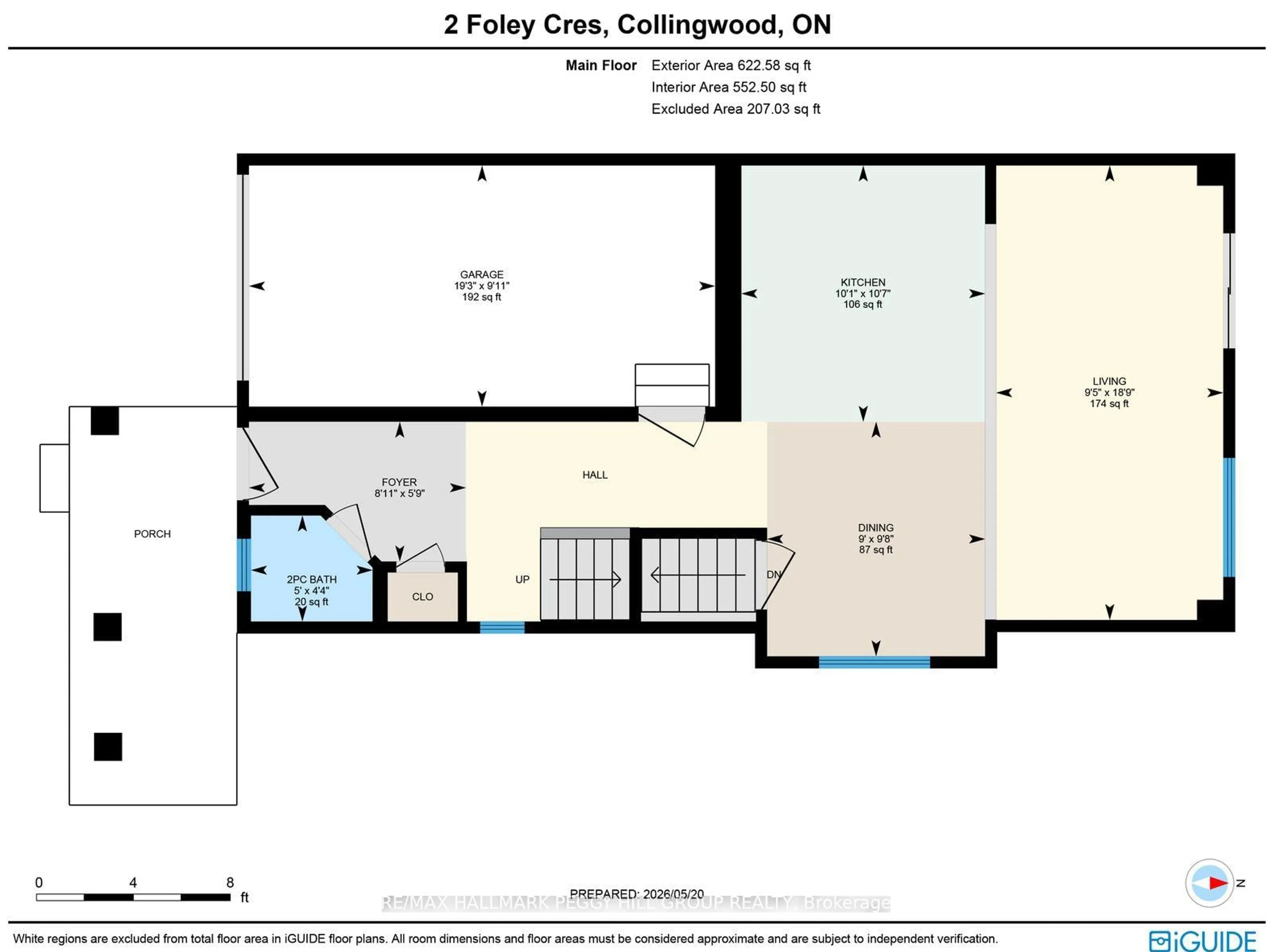 Floor plan for 2 Foley Cres, Collingwood Ontario L9Y 3B7